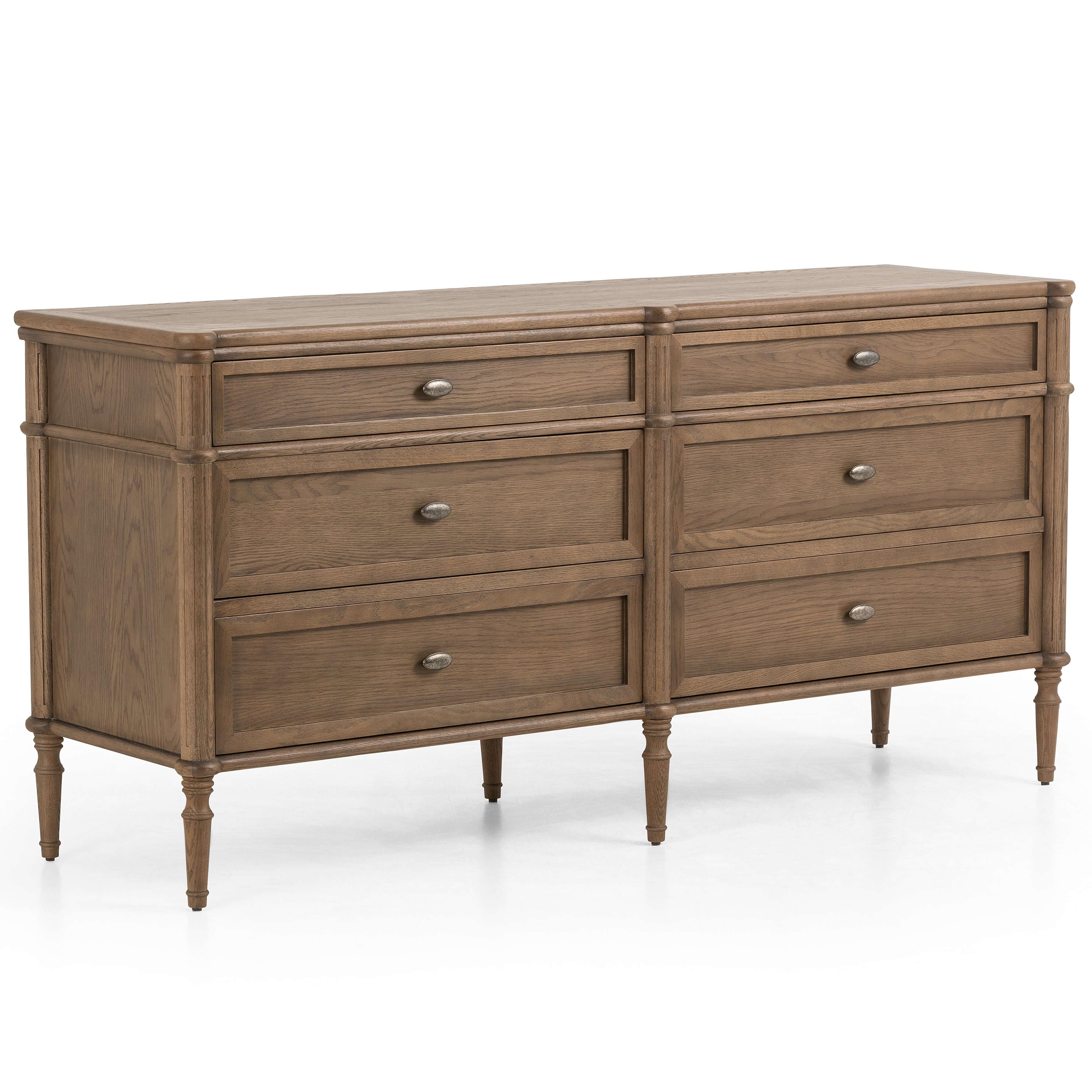 Toulouse 6 Drawer Dresser, Toasted Oak by Four Hands