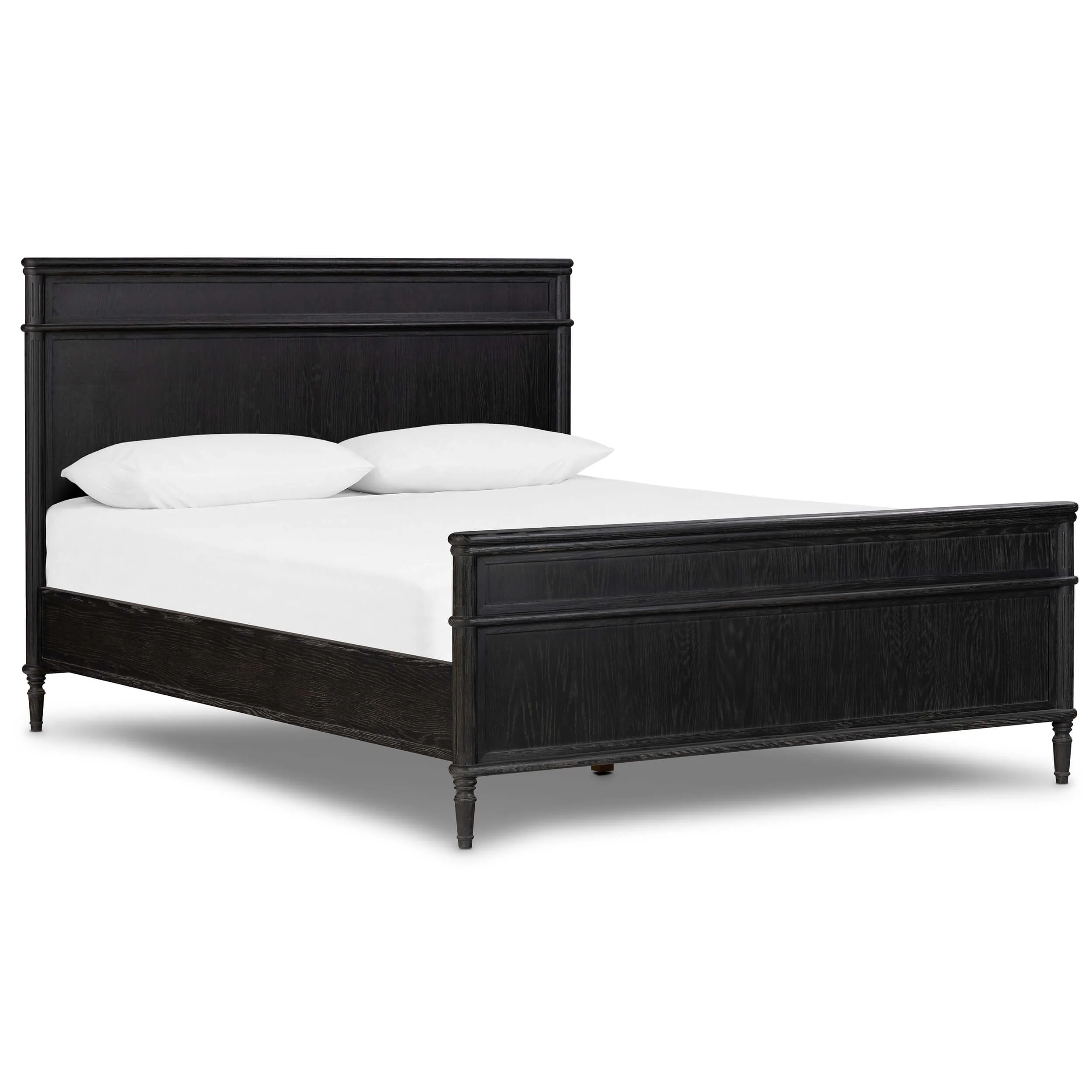Toulouse Bed, Distressed Black by Four Hands