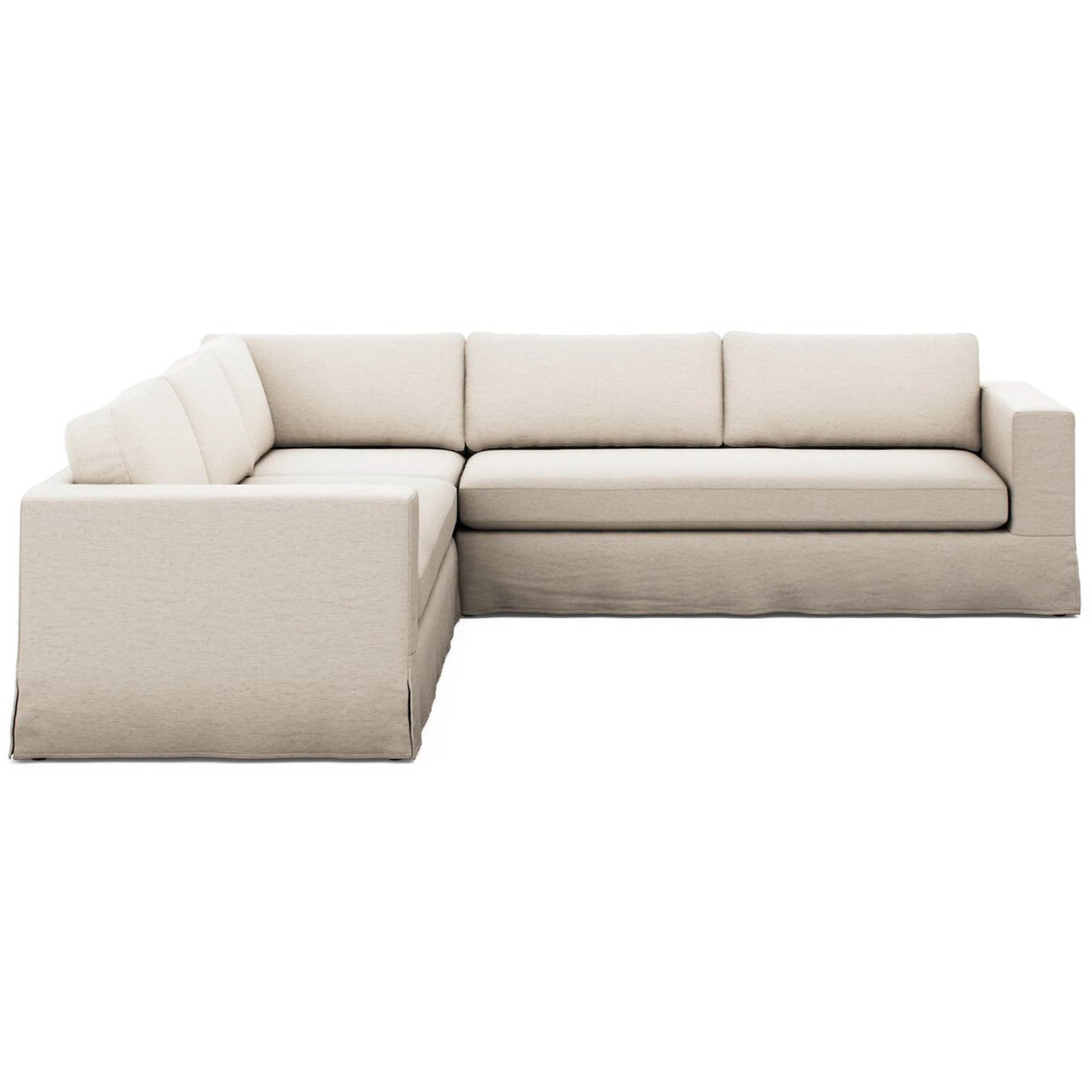 Tovana 3 Piece Sectional, Nomad Snow by Four Hands