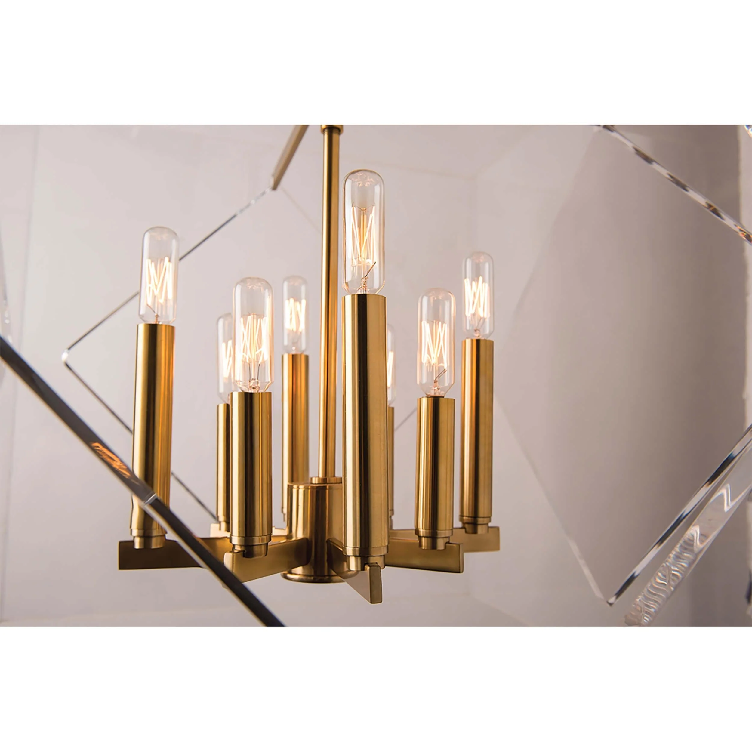 Travis 8 Light Pendant, Aged Brass - Image 5