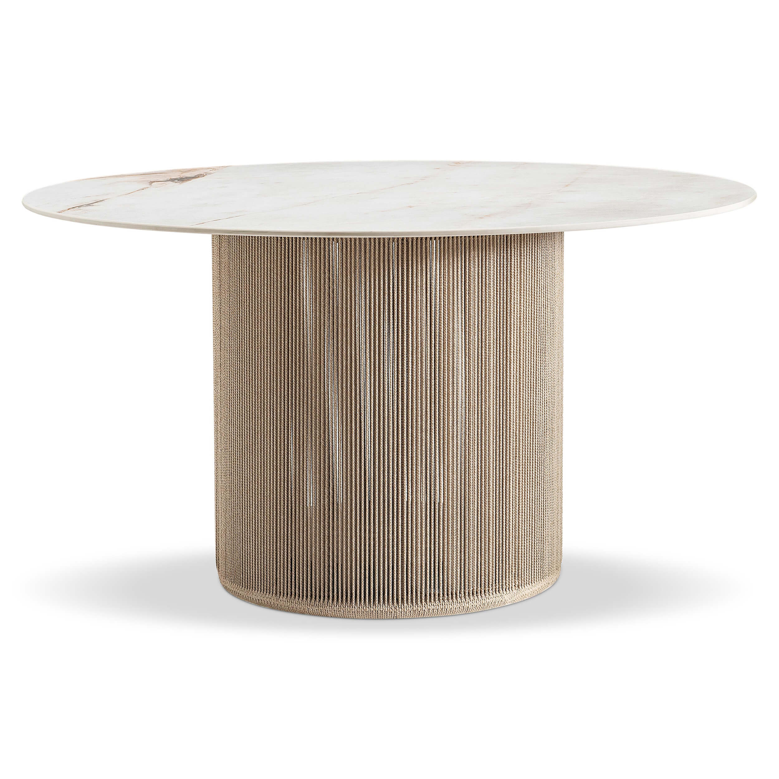 Trellis Outdoor Dining Table. Warm Shale - Image 2