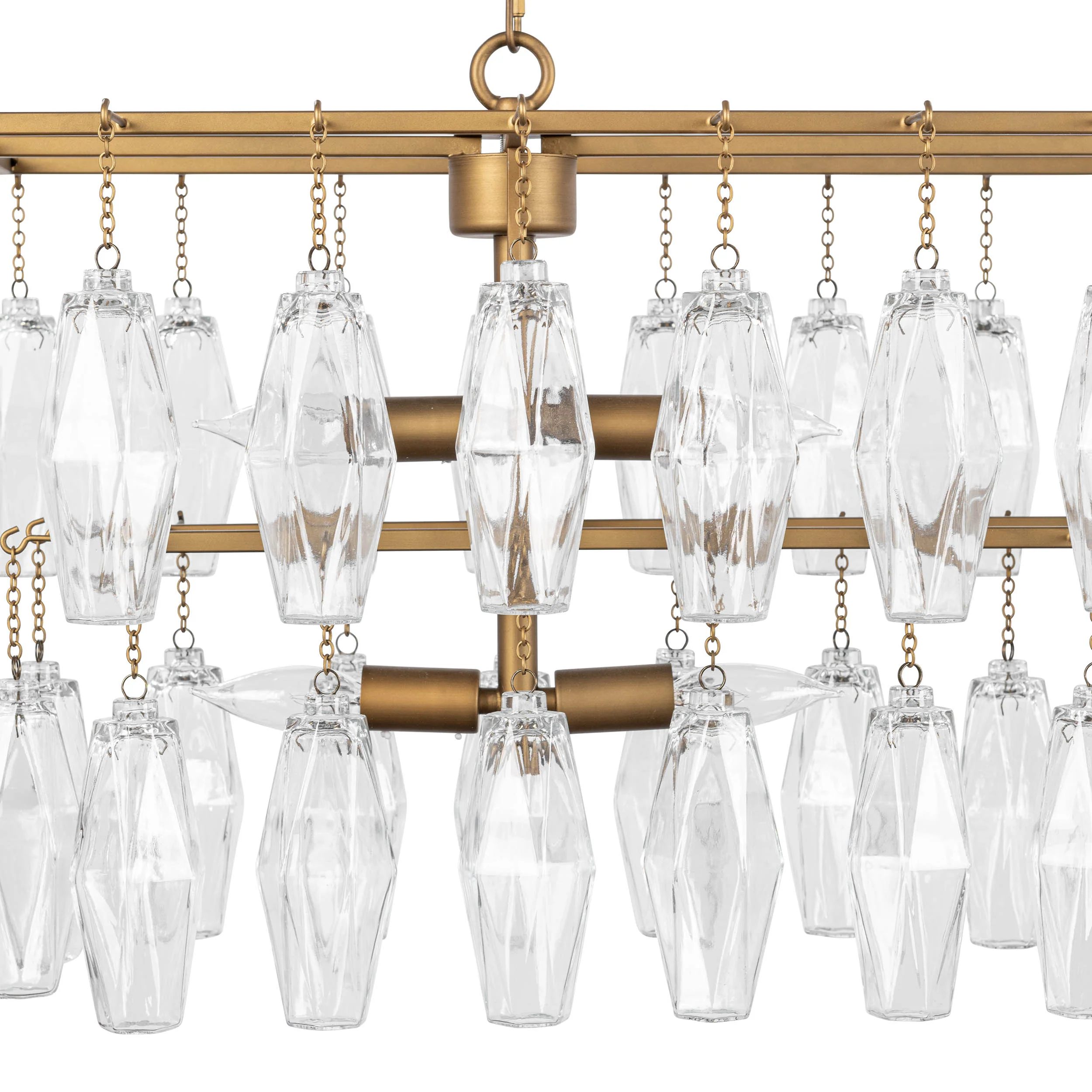 Tressia Round Chandelier, Brass