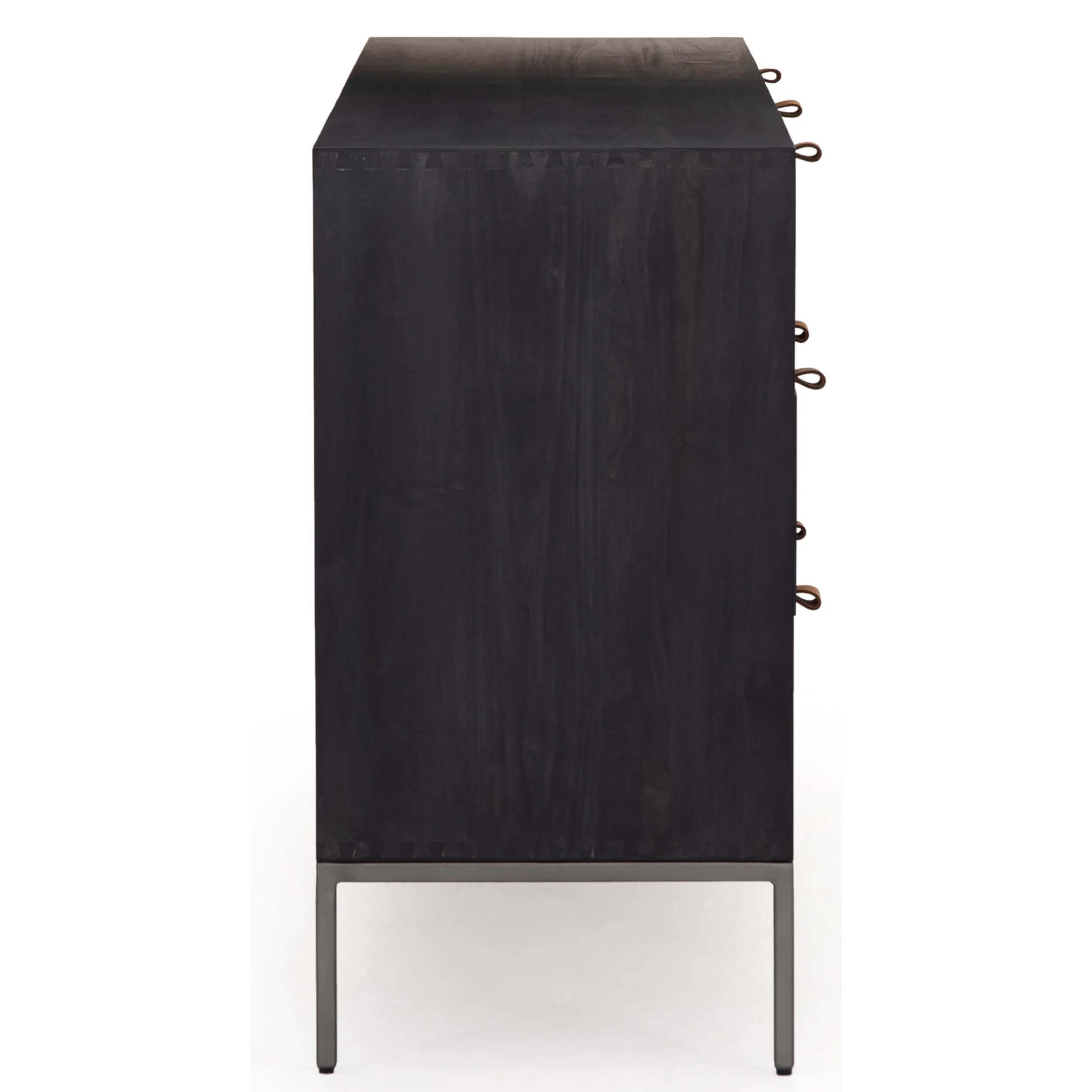 Trey 7 Drawer Dresser, Black Wash by Four Hands - Image 3
