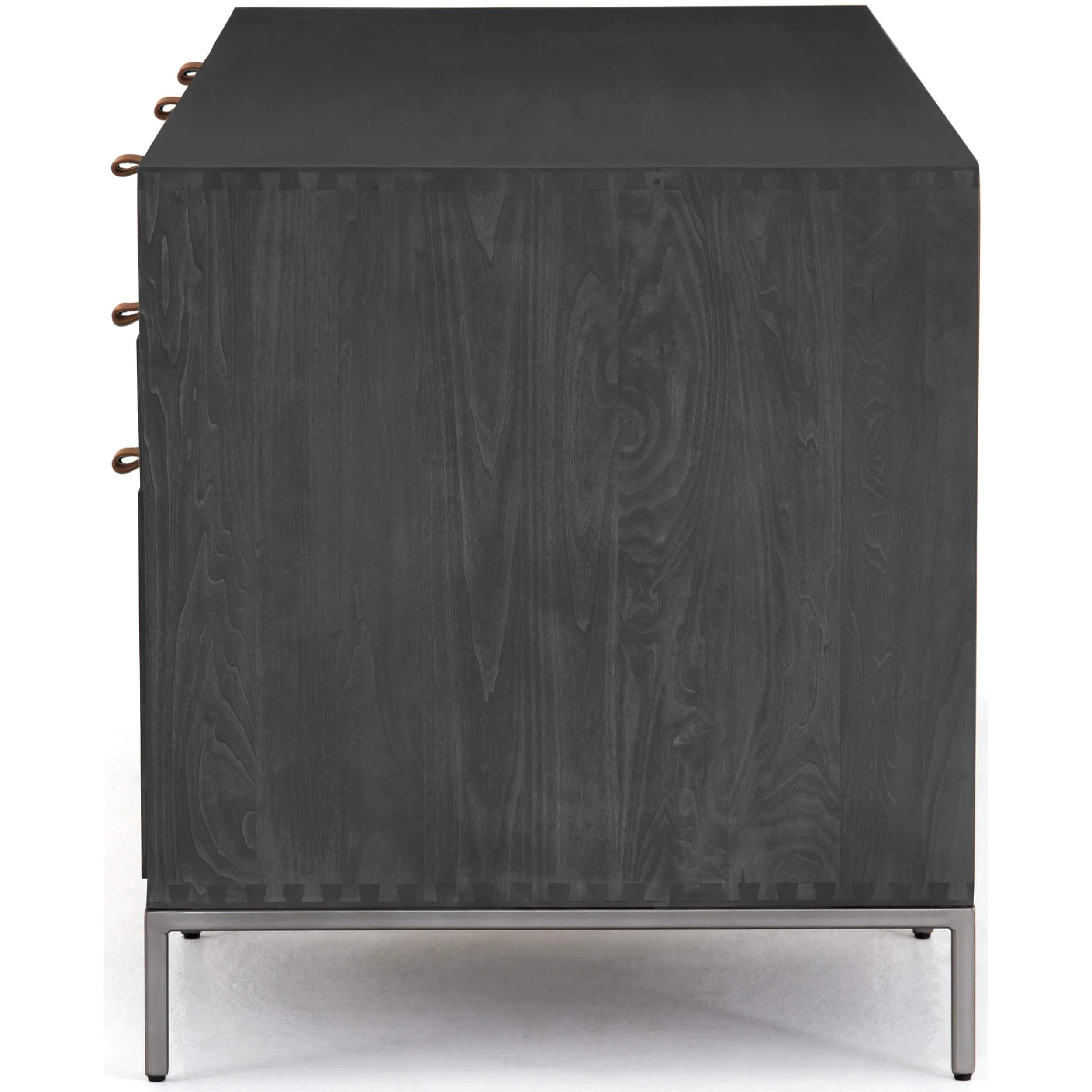 Trey Executive Desk, Black Wash by Four Hands - Image 4