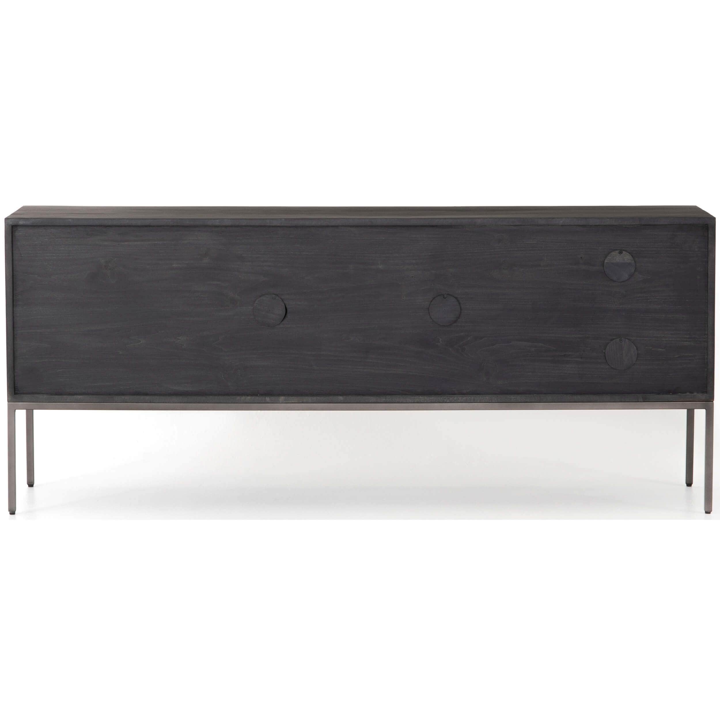 Trey Media Console, Black Poplar by Four Hands - Image 4