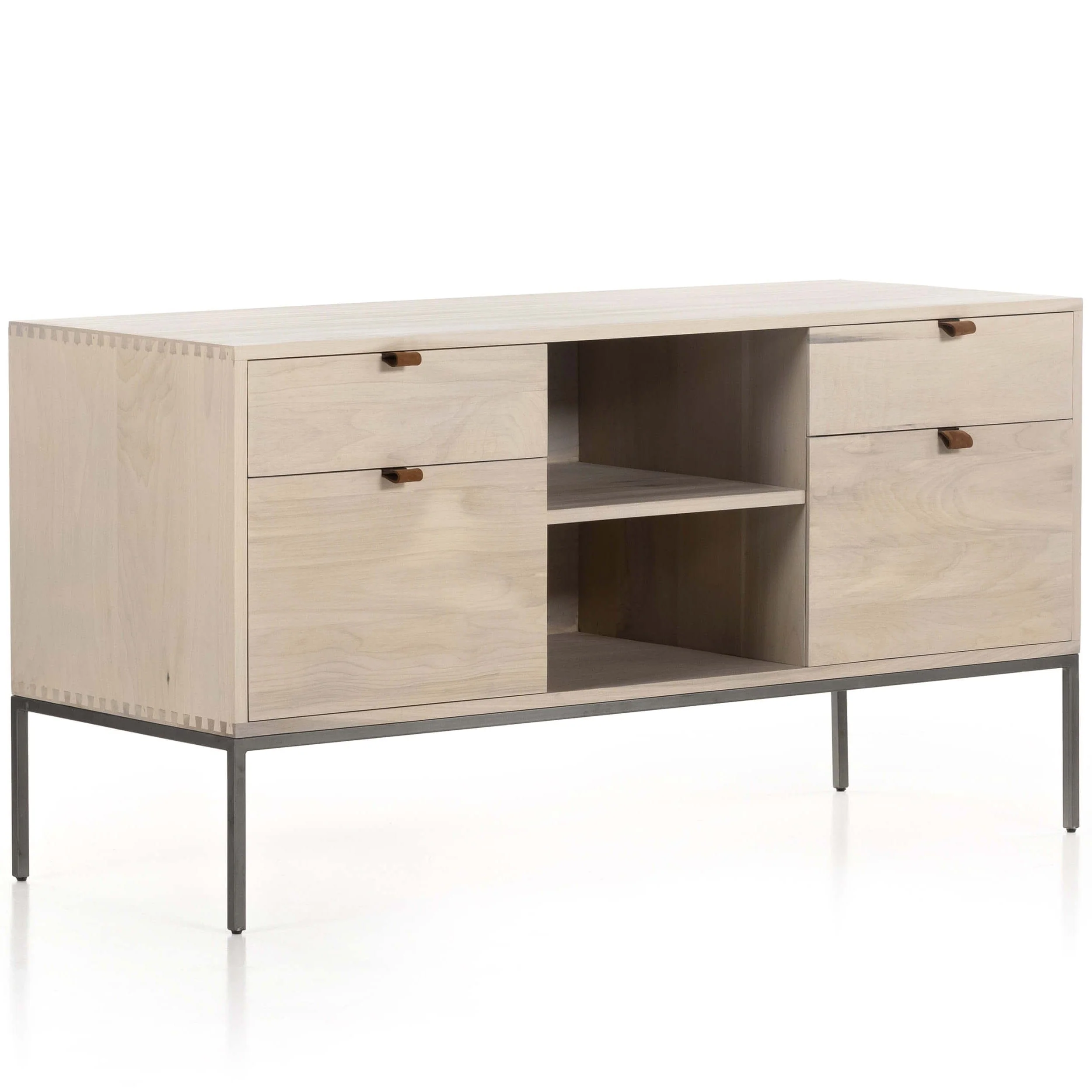 Trey Modular Filing Credenza, Dove Poplar by Four Hands