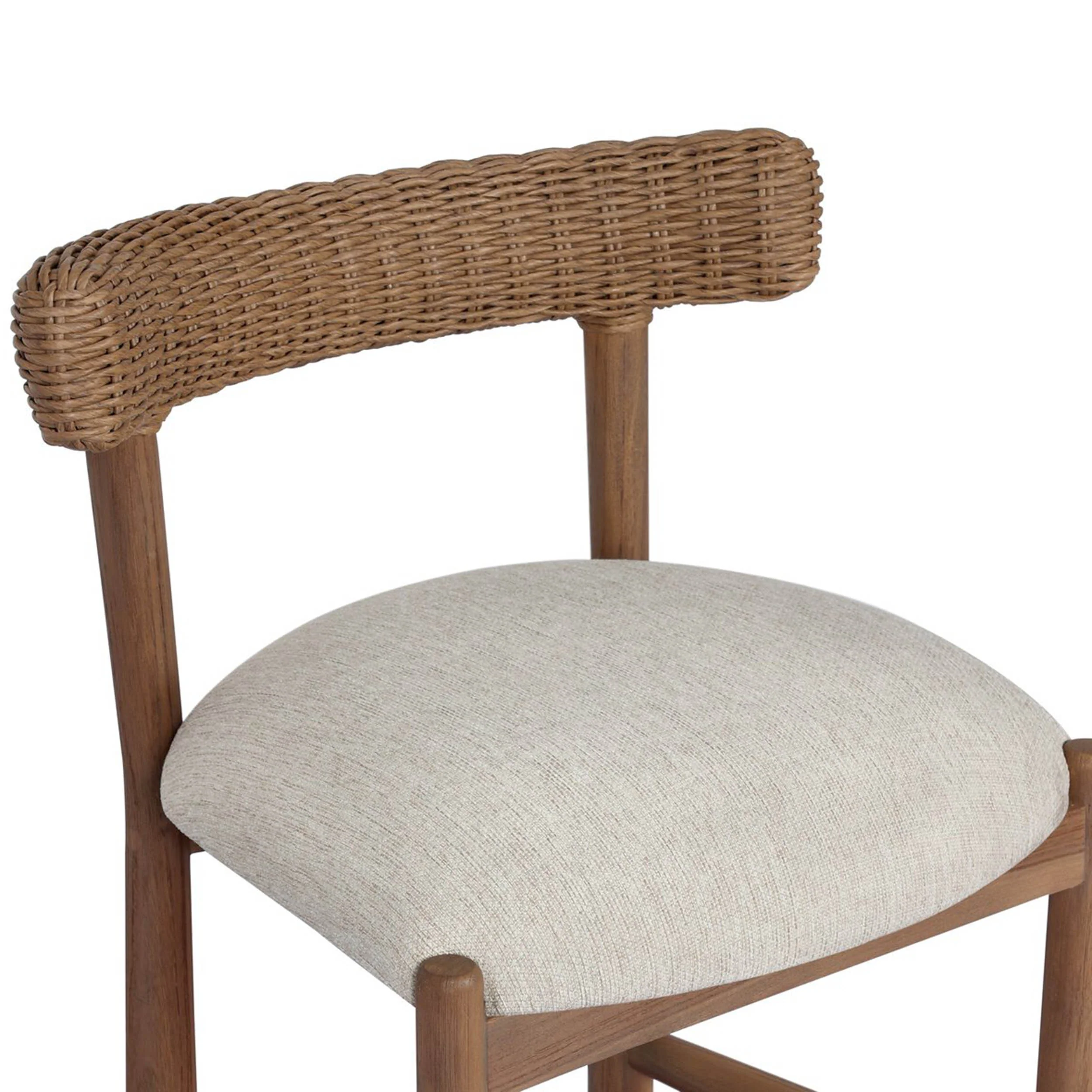 Tribeca Outdoor Dining Chair, Ellor Beige, Set of 2 by Four Hands - Image 4