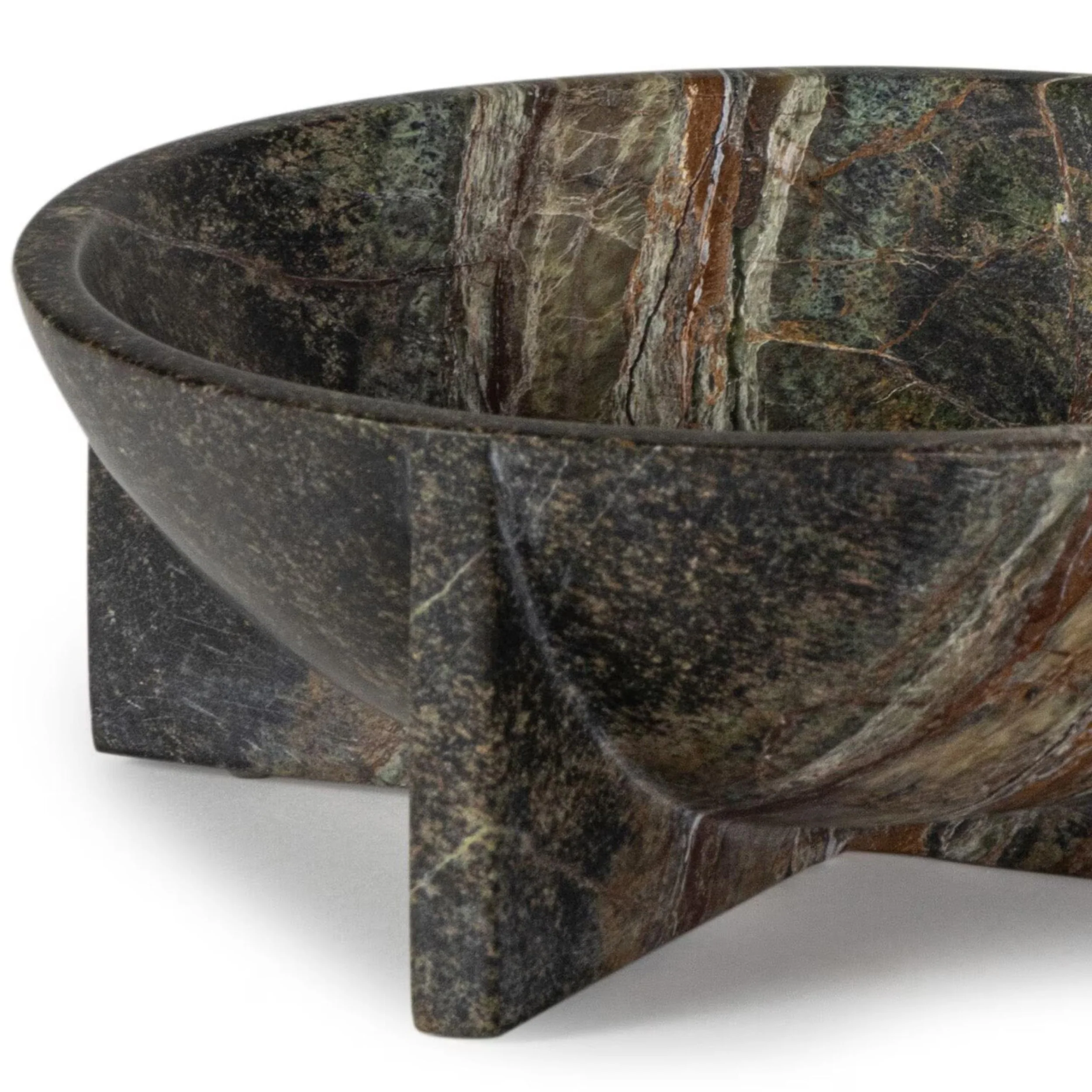 Tribune Marble Bowl, Green - Image 2