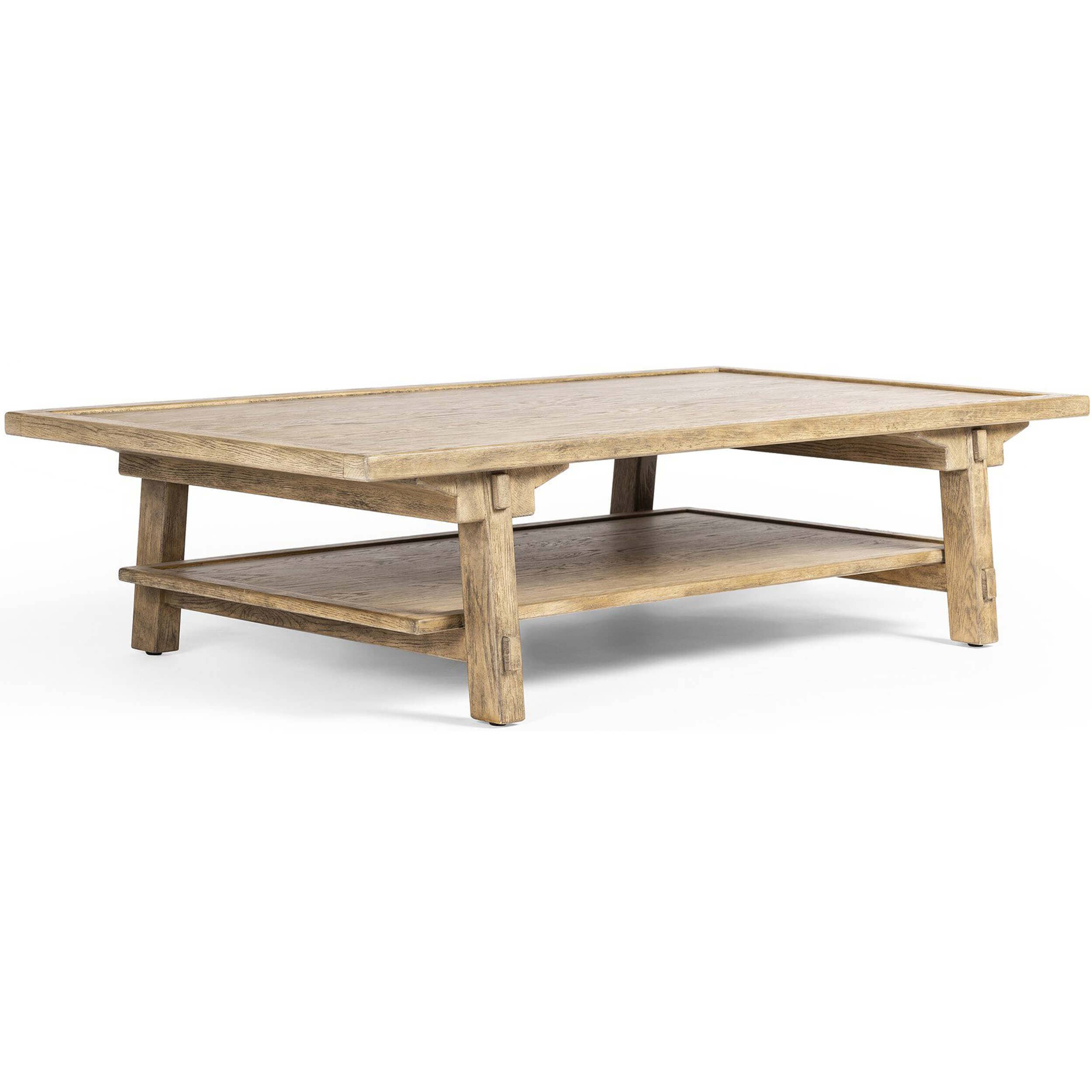 Trinity Coffee Table, Distressed Light Oak by Four Hands
