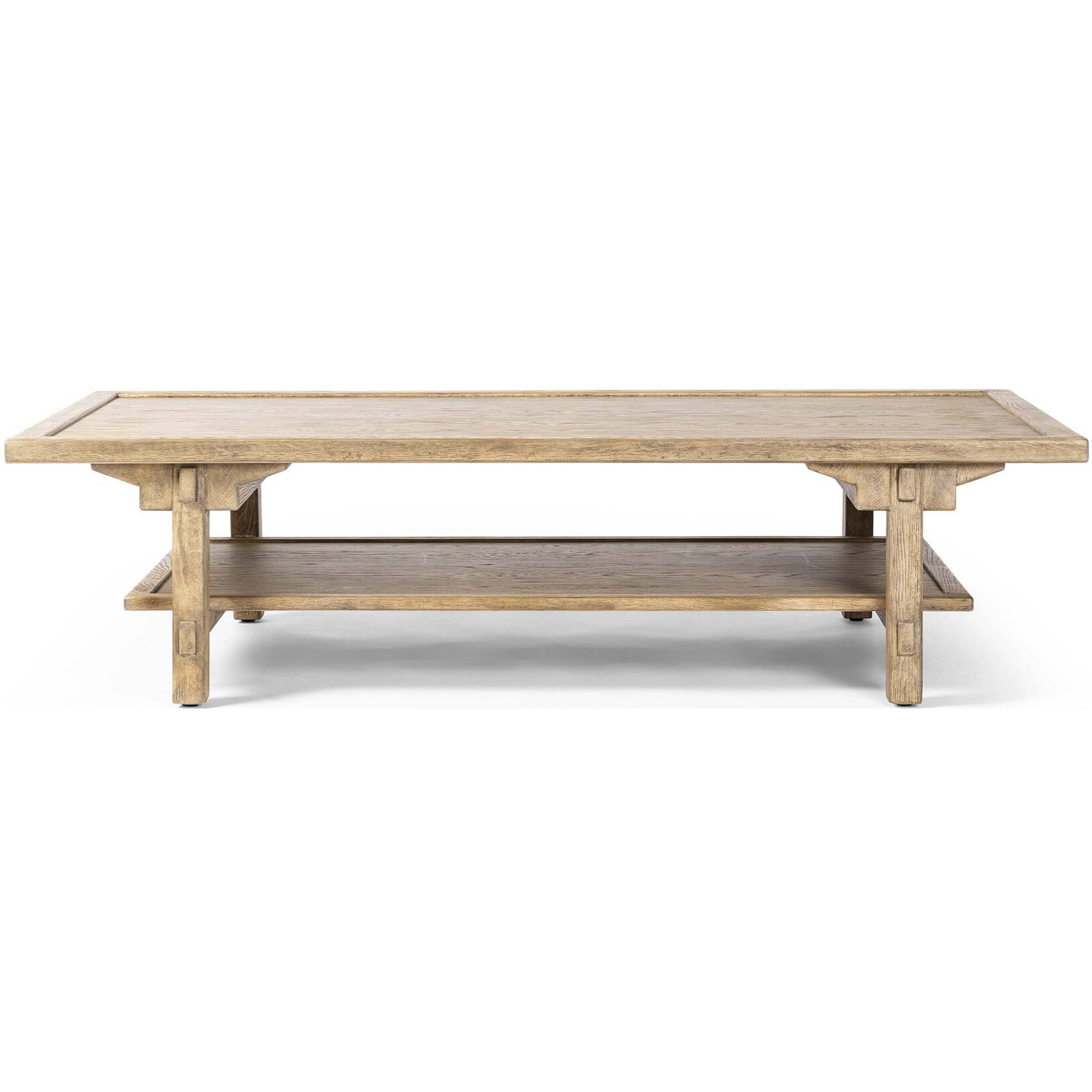 Trinity Coffee Table, Distressed Light Oak by Four Hands - Image 2