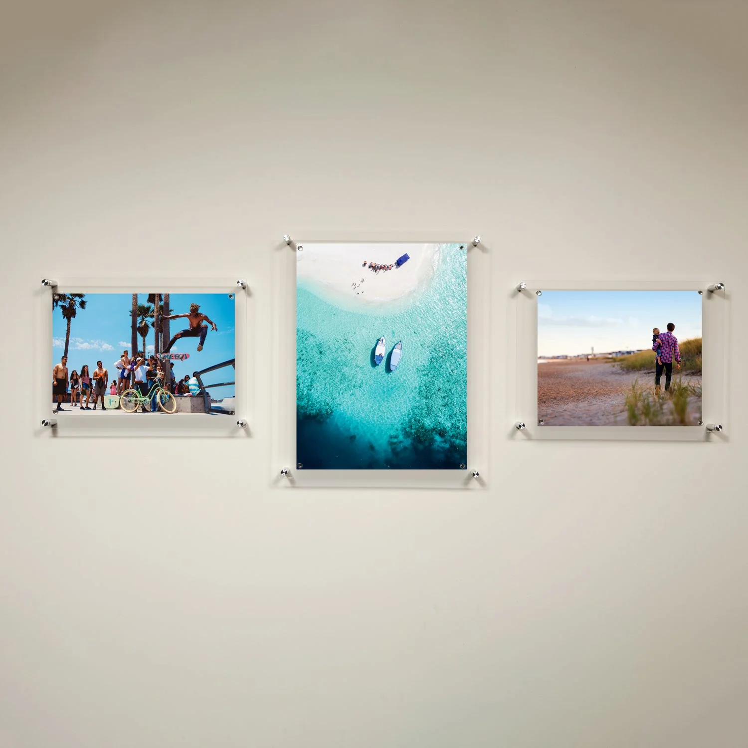 Triple Combo Gallery Wall: Set of 3 Single Panel + Magnet Frames (3005) - Image 2