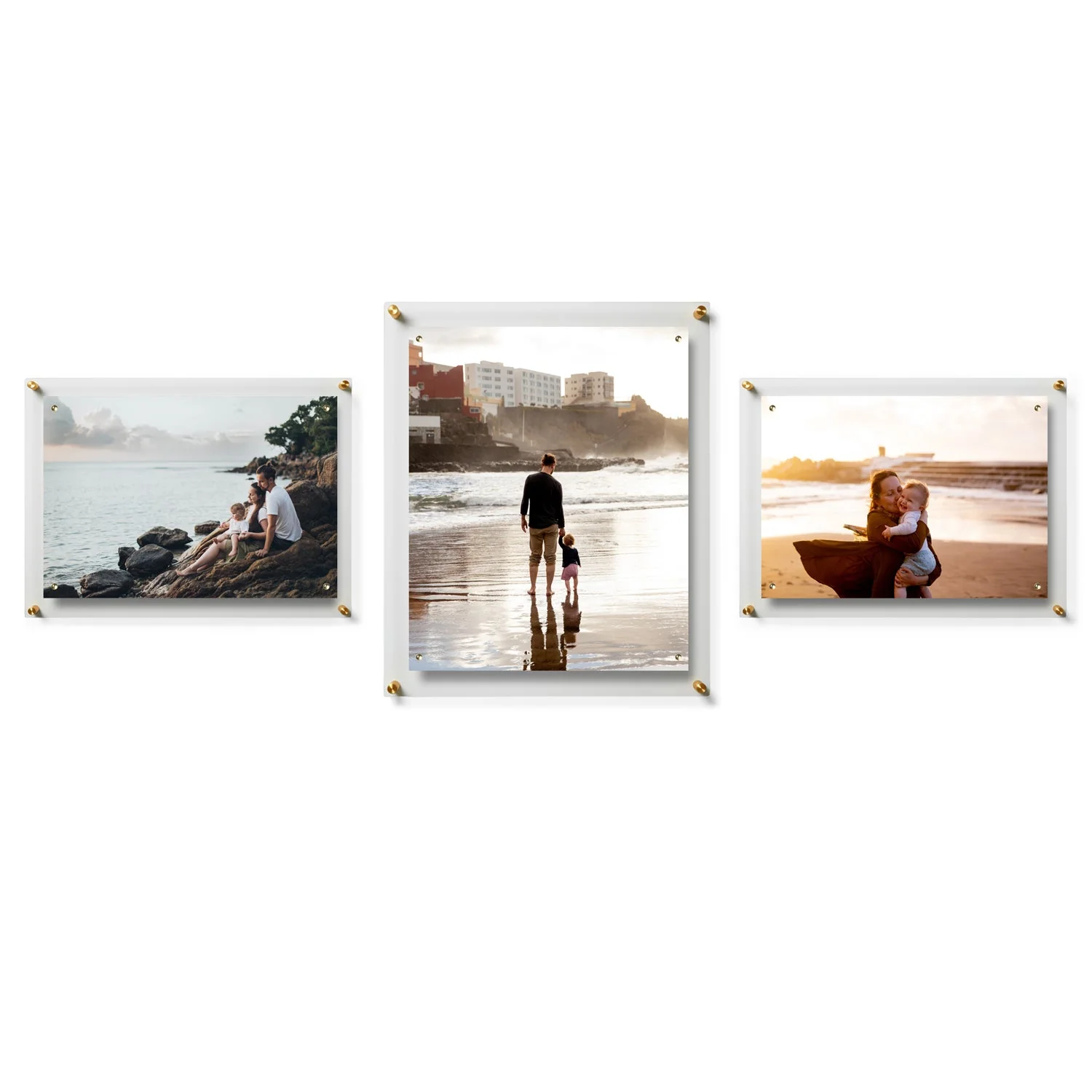 Triple Combo Gallery Wall: Set of 3 Single Panel + Magnet Frames (3005) - Image 3