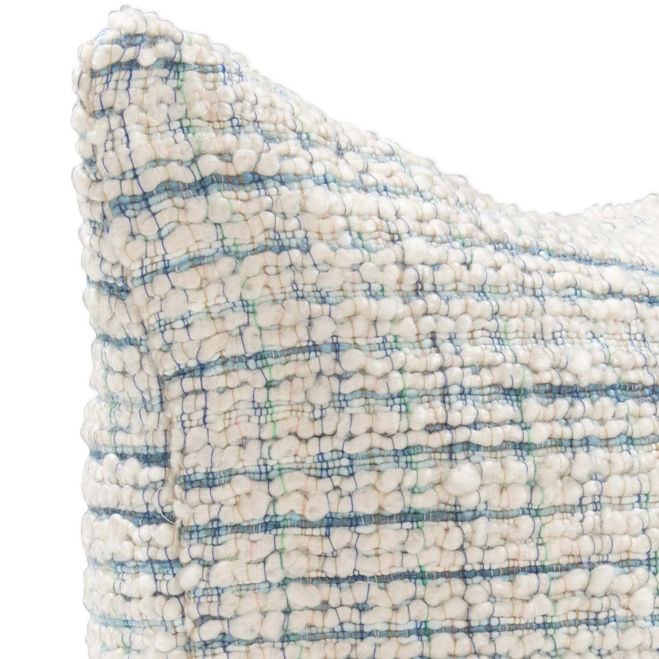 Trona Pillow, Blue/Ivory - Image 4