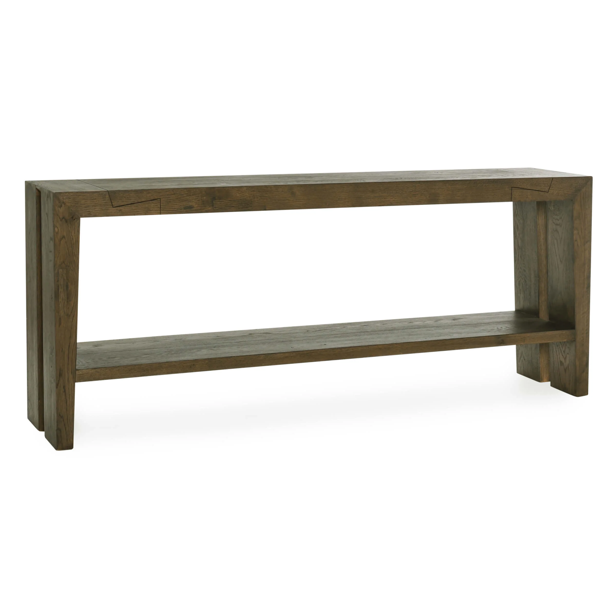 Troy Console Table, Aged Brown