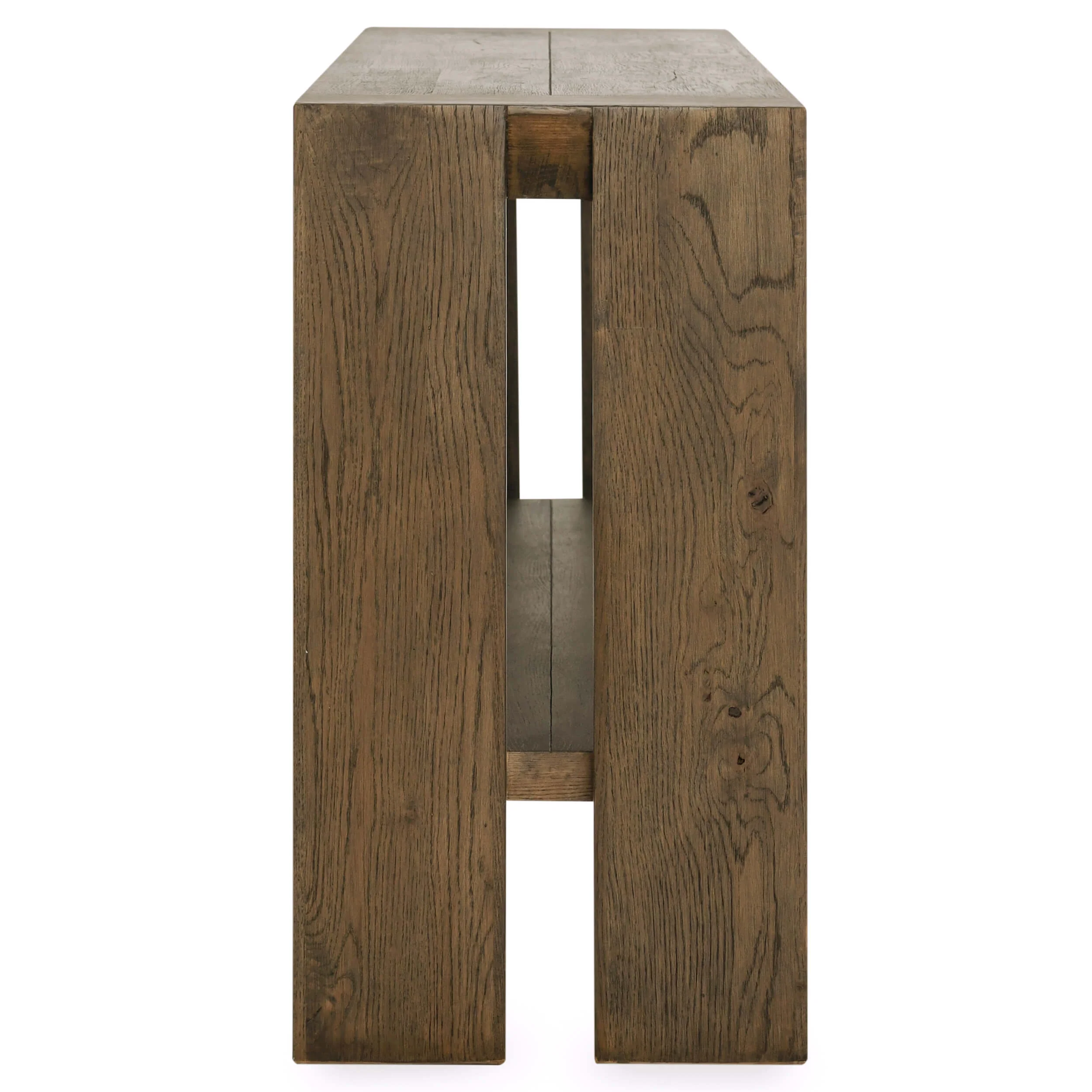 Troy Console Table, Aged Brown - Image 3