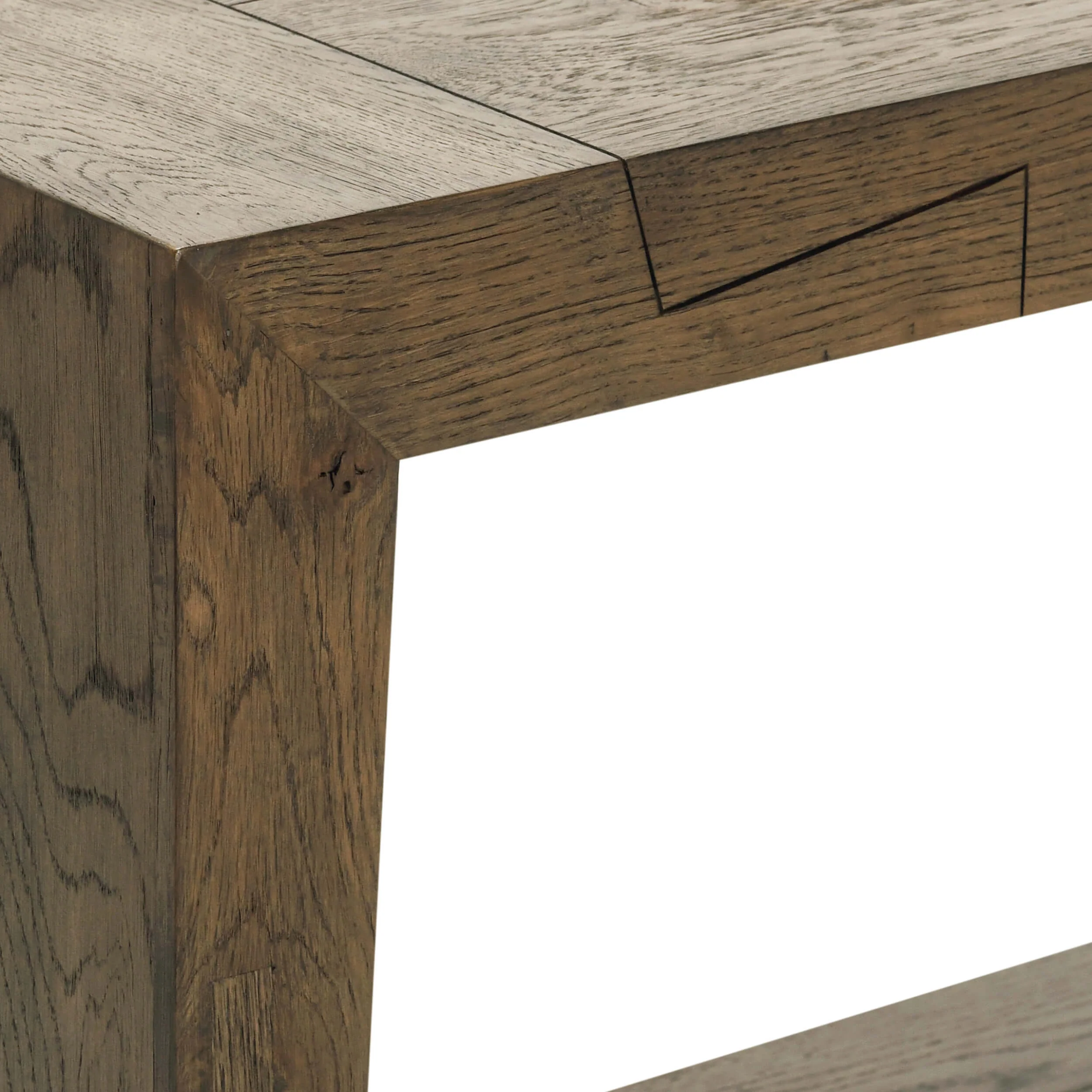 Troy Console Table, Aged Brown - Image 5