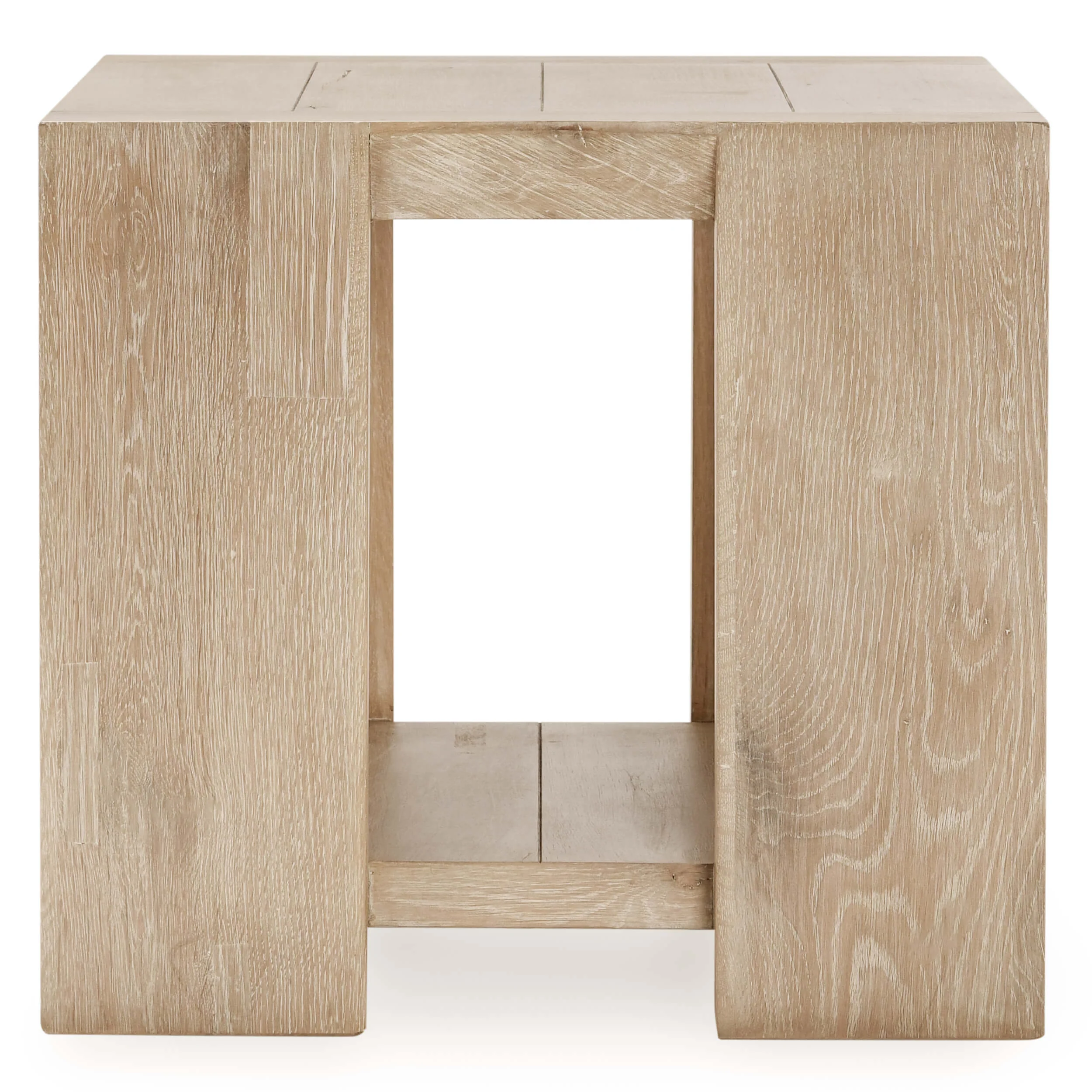 Troy End Table, Aged Cream - Image 3