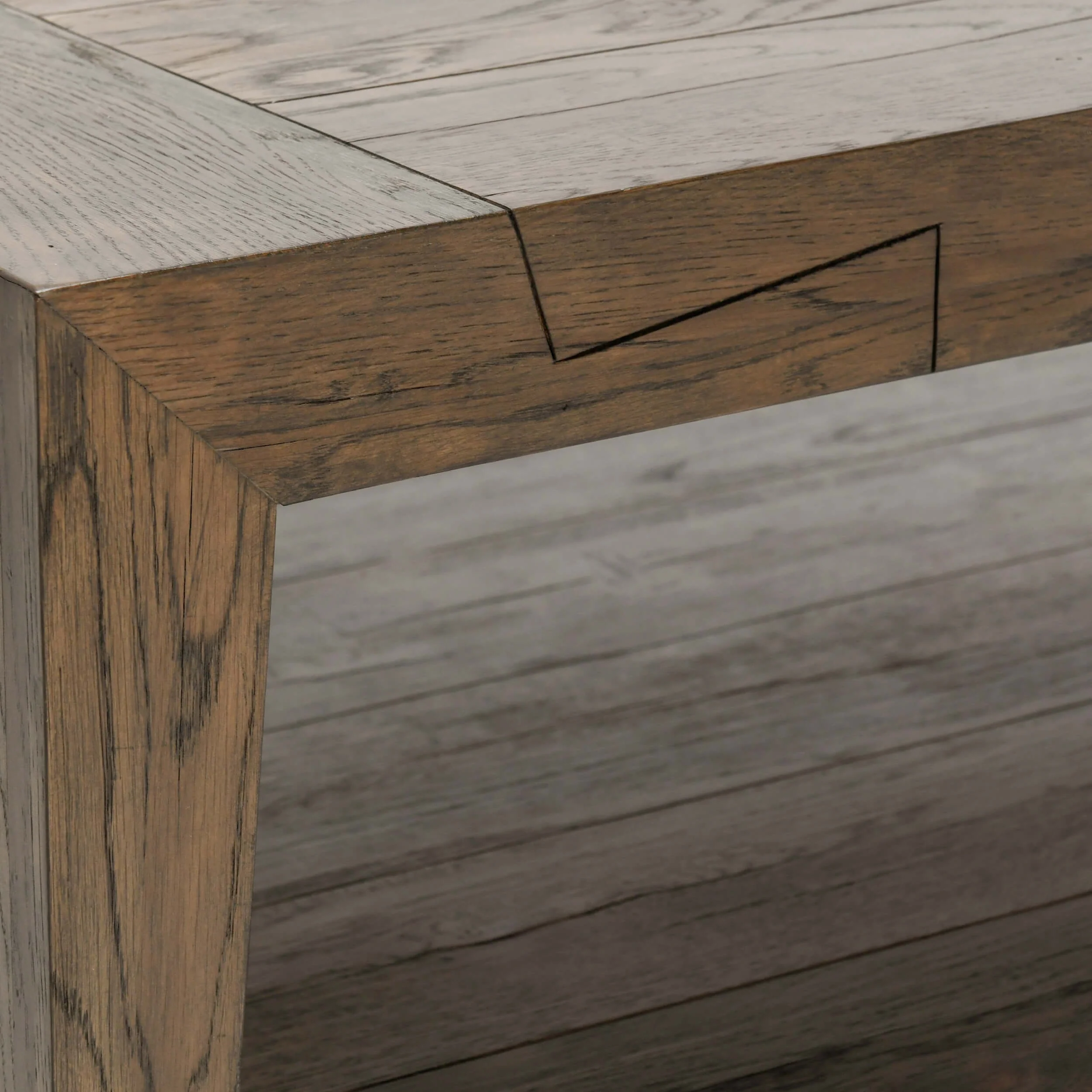 Troy Rectangular Coffee Table, Aged Brown - Image 5