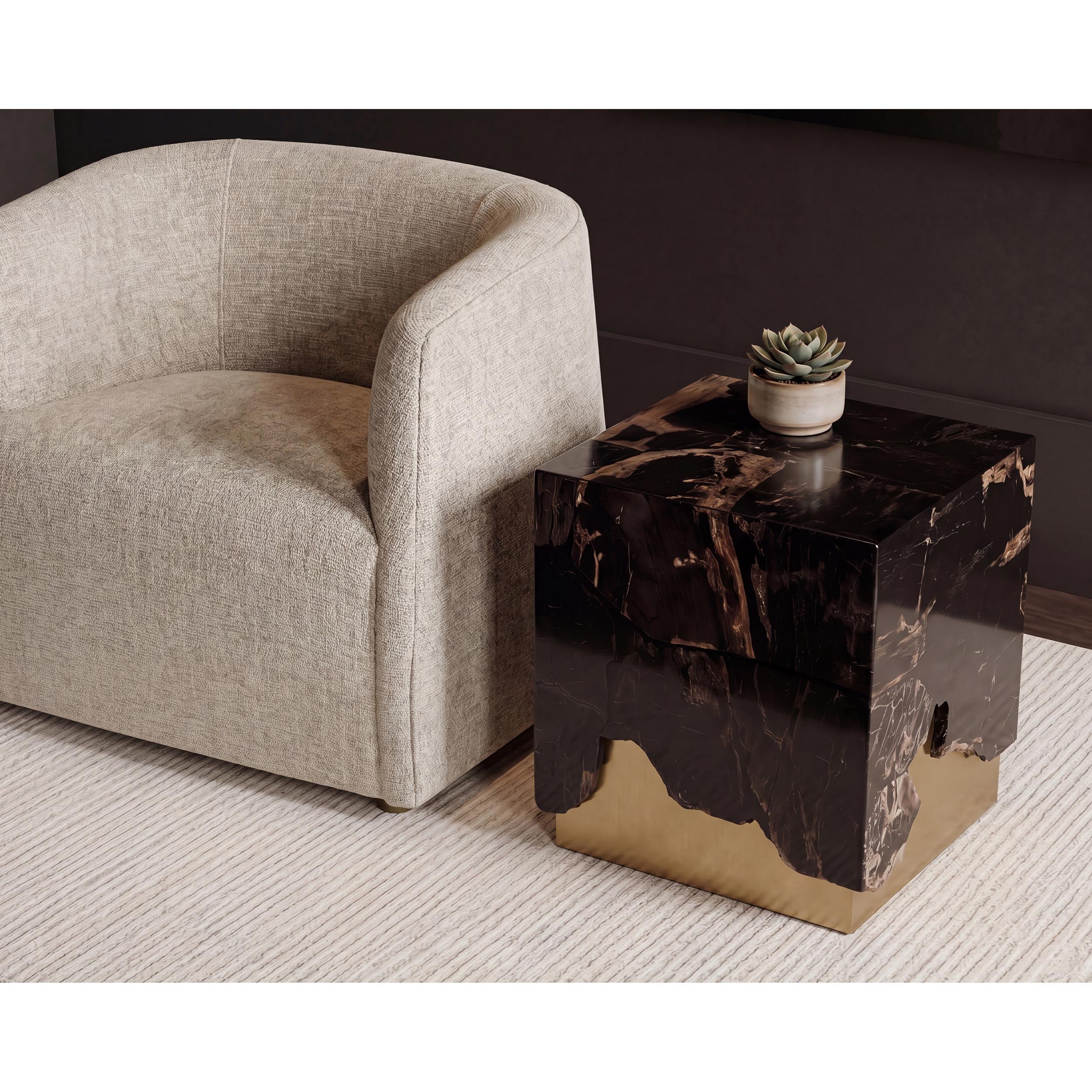 Truett End Table, Black - Image 5