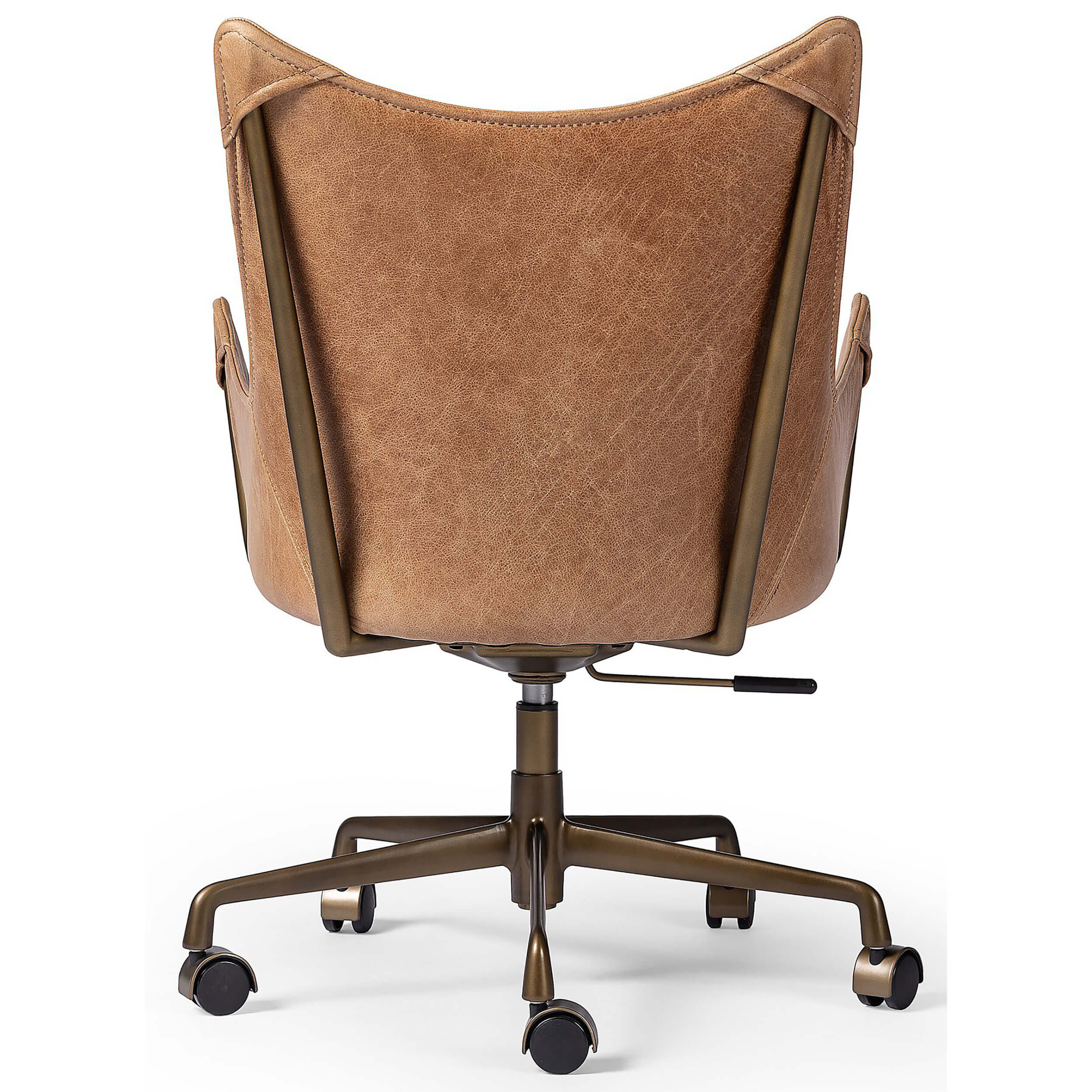 Truman Leather Desk Chair, Conroe Drift - Image 4