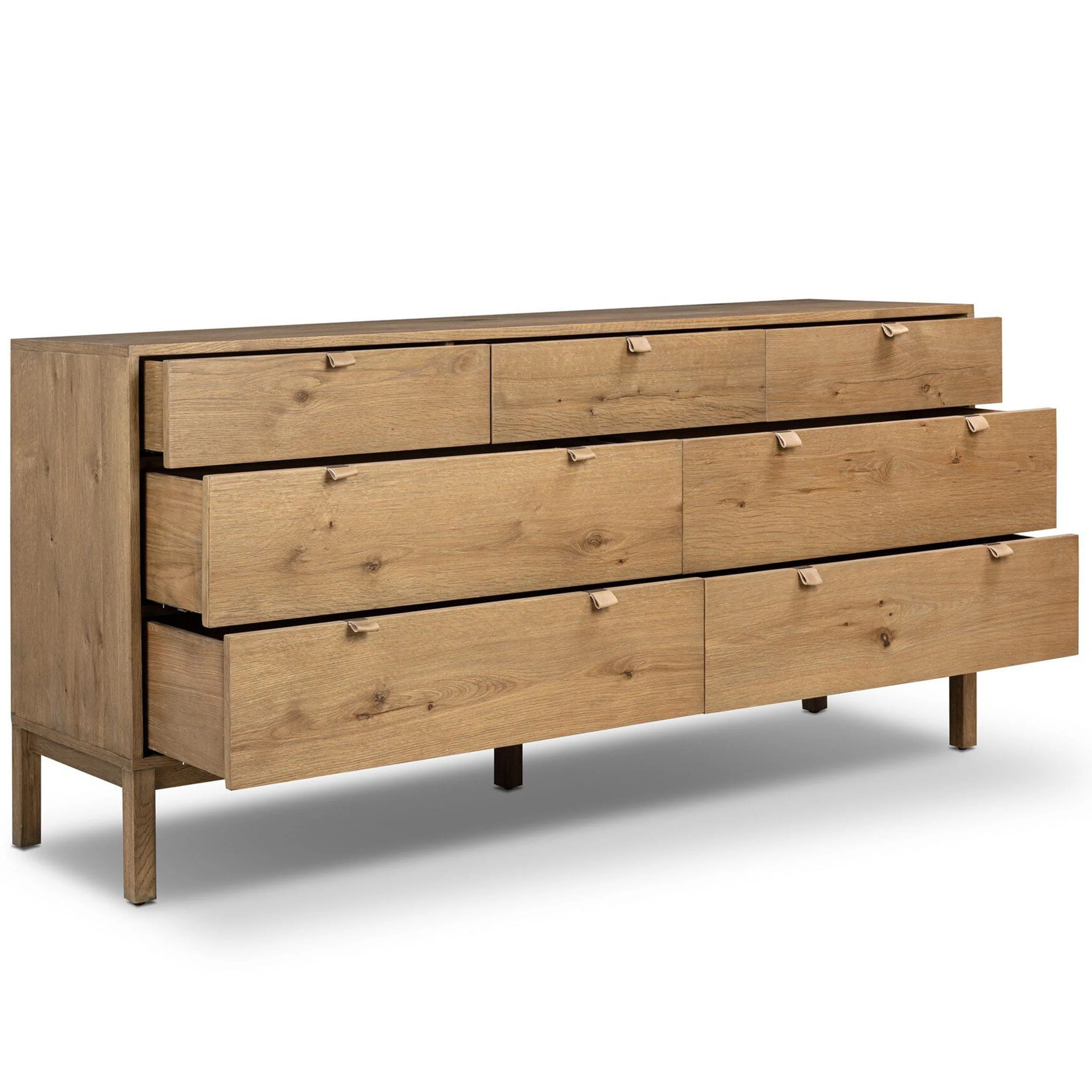 Tula 7 Drawer Dresser, Worn Oak by Four Hands - Image 4