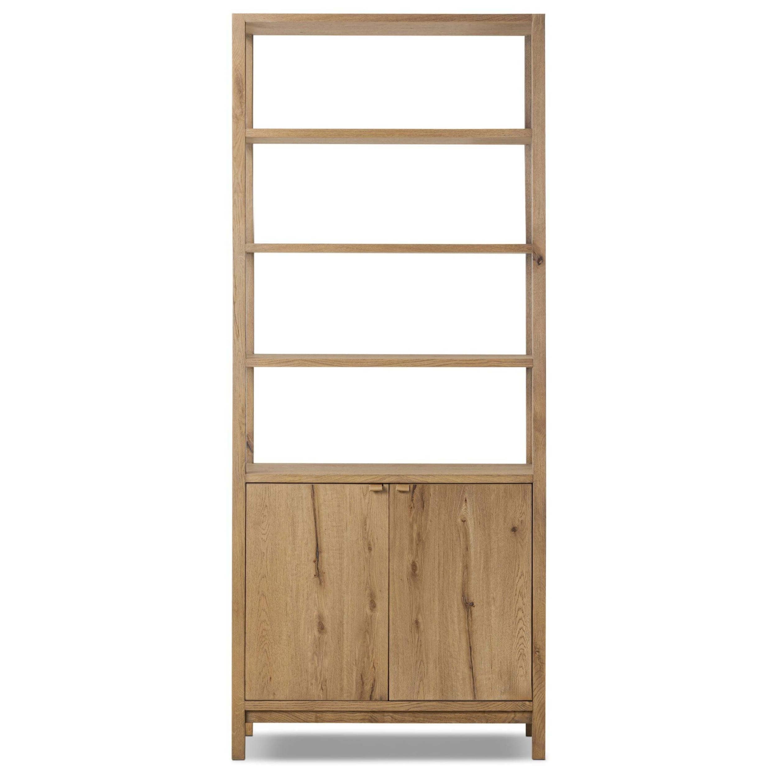 Tula Bookcase, Worn Oak by Four Hands - Image 2