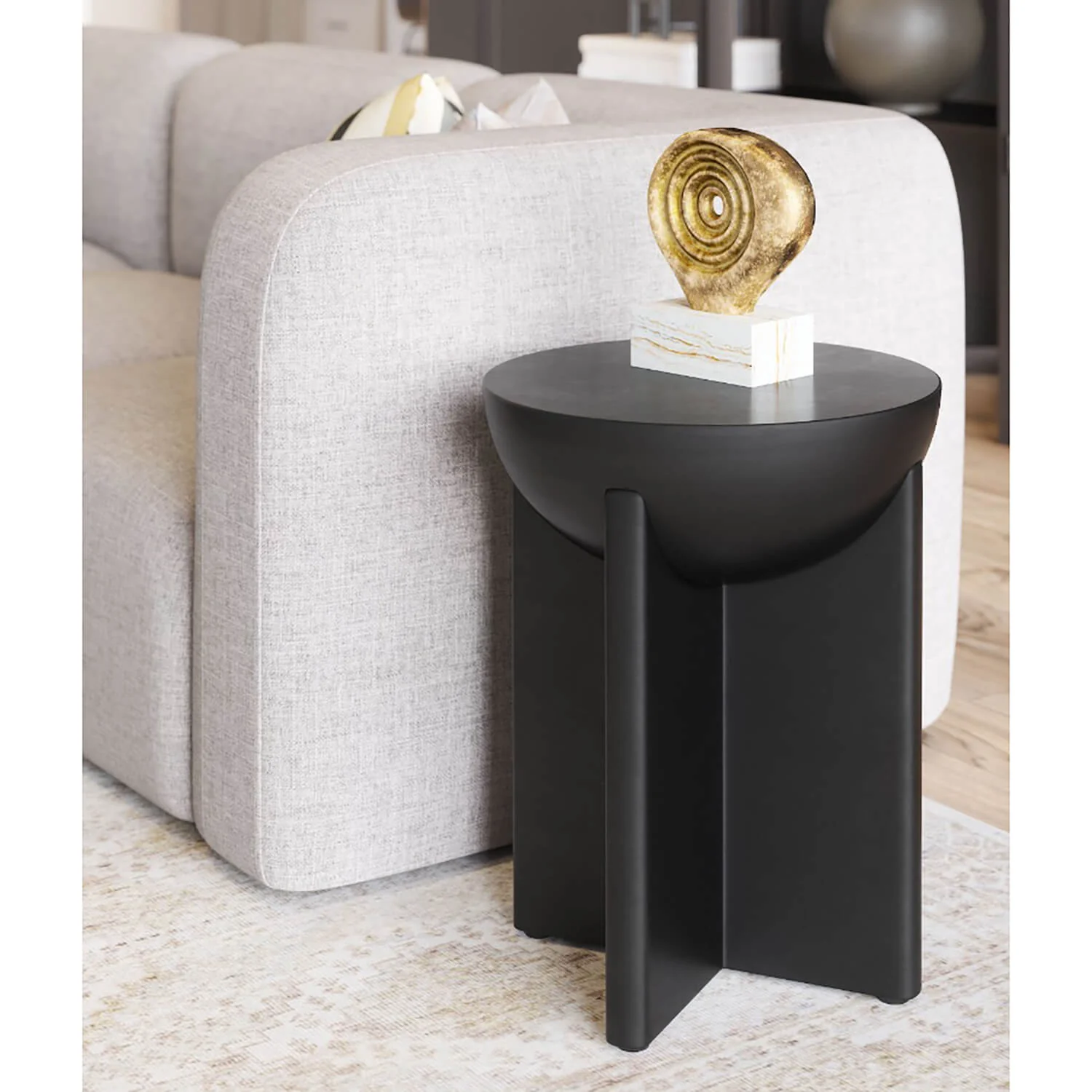 Tume Side Table, Black - Image 5