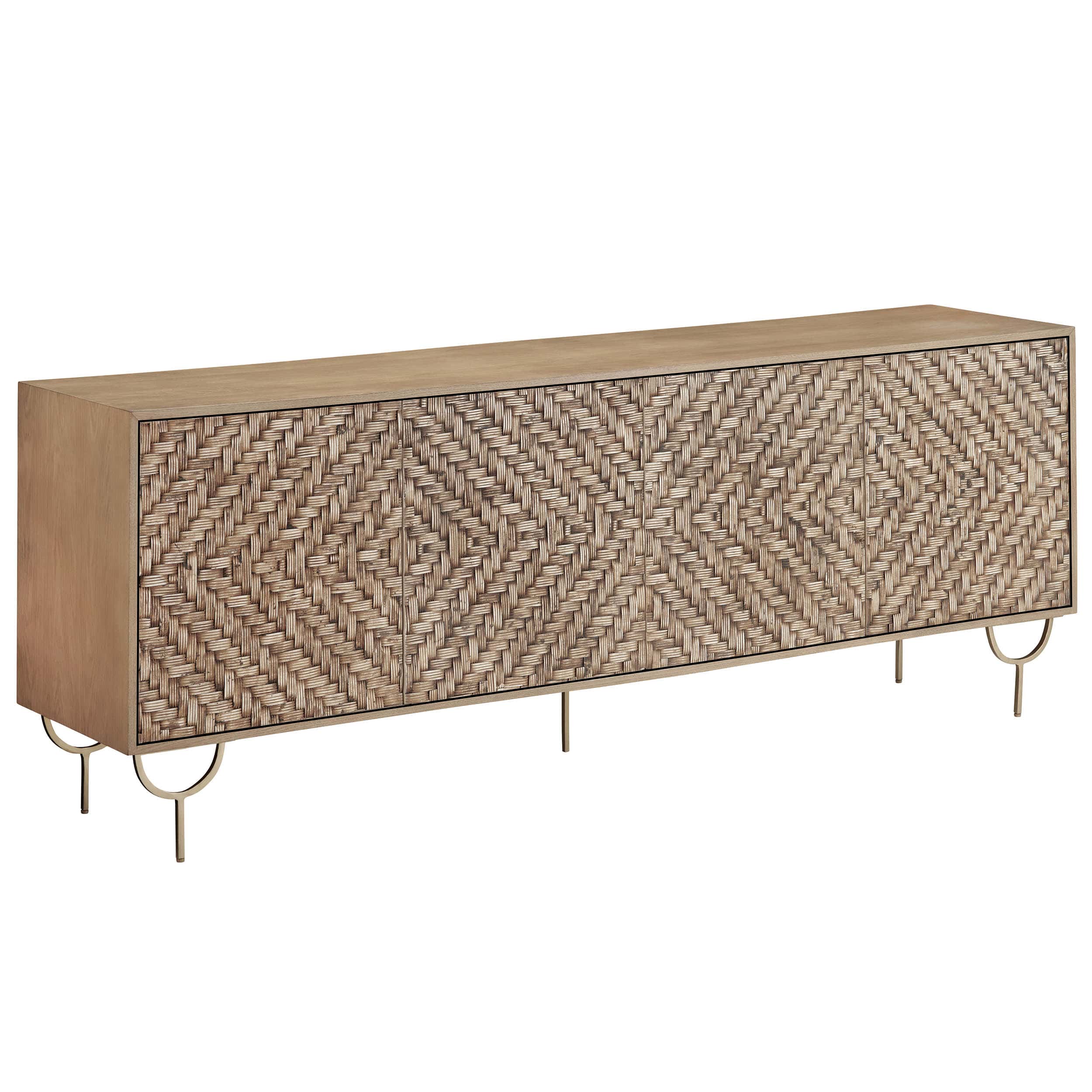 Tuscany 4 Door Sideboard, Natural