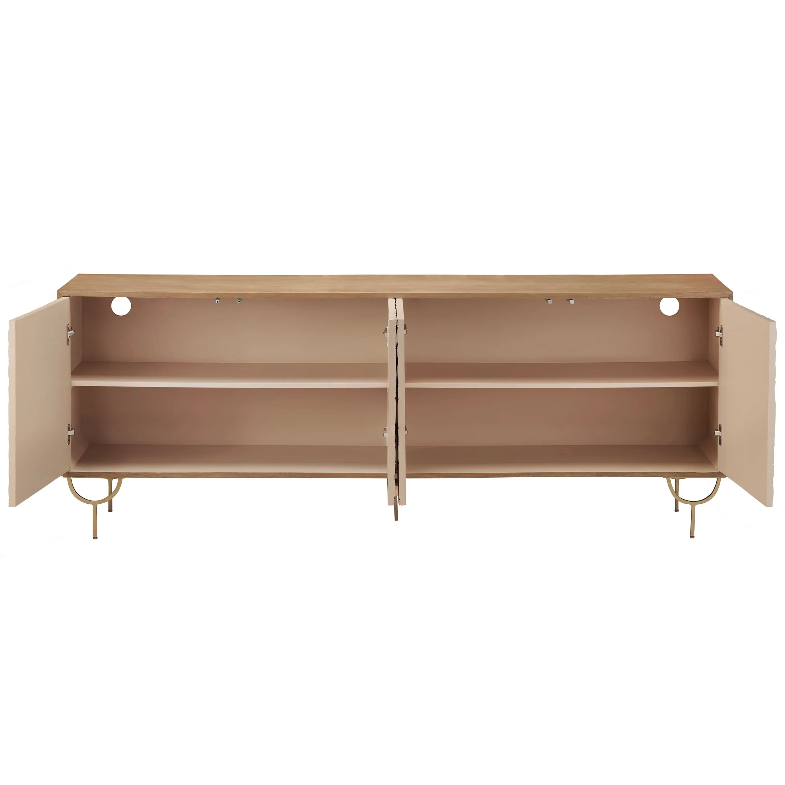 Tuscany 4 Door Sideboard, Natural - Image 3