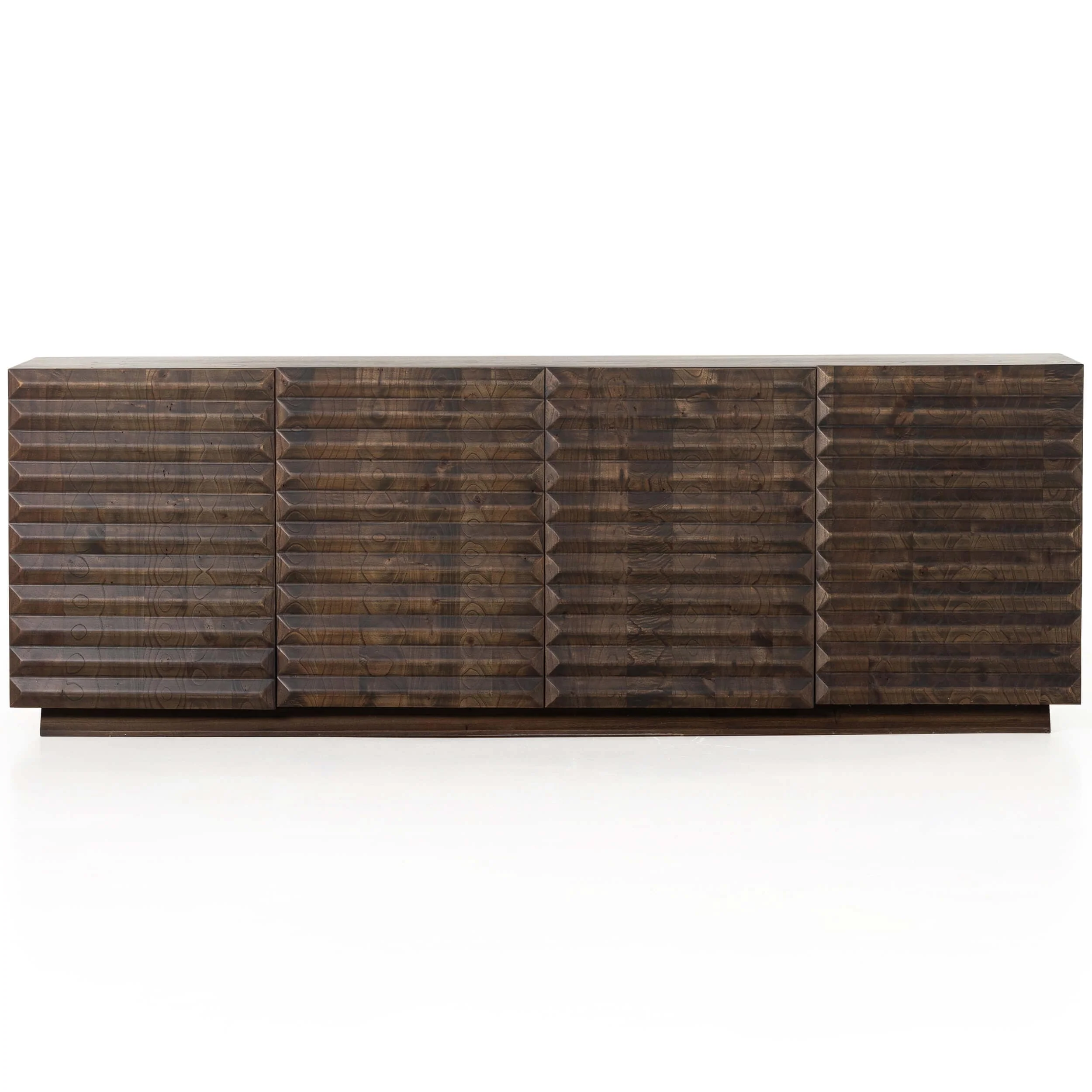 Tussac Media Console, Matte Brown Neem by Four Hands - Image 3