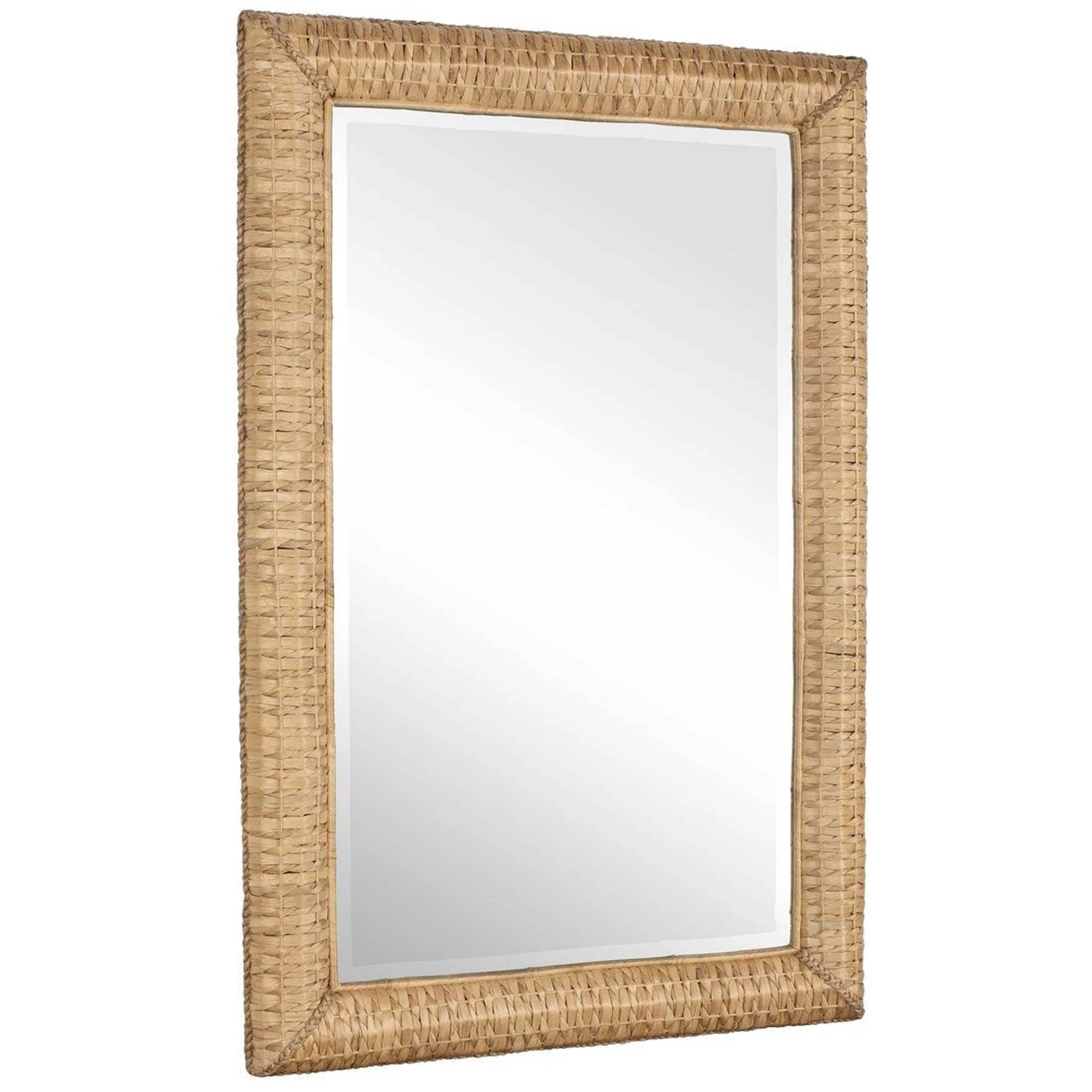 Twisted Seagrass Rectangle Mirror, Natural - Image 7