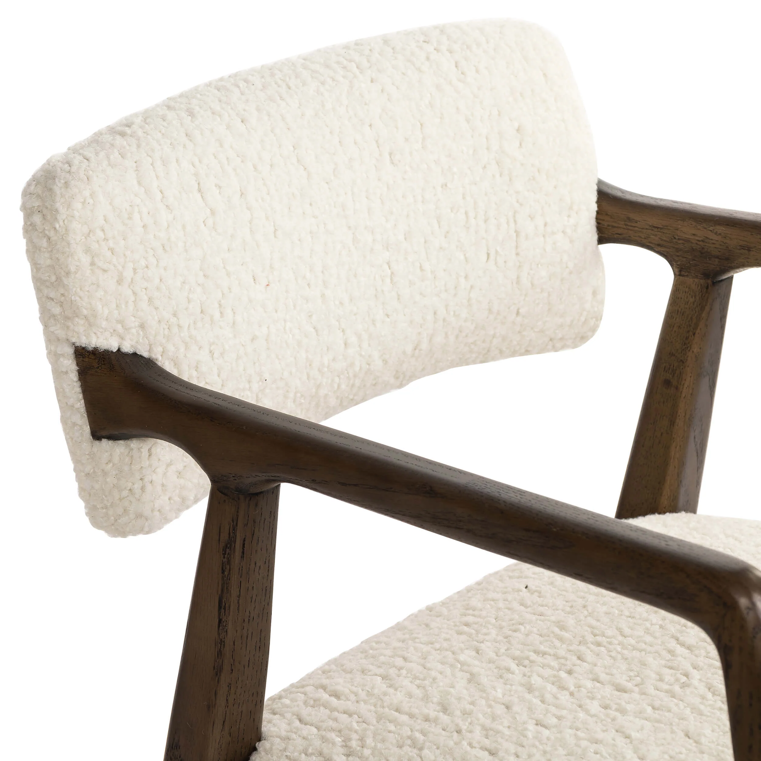 Tyler Dining Arm Chair, Sheepskin Natural by Four Hands - Image 4