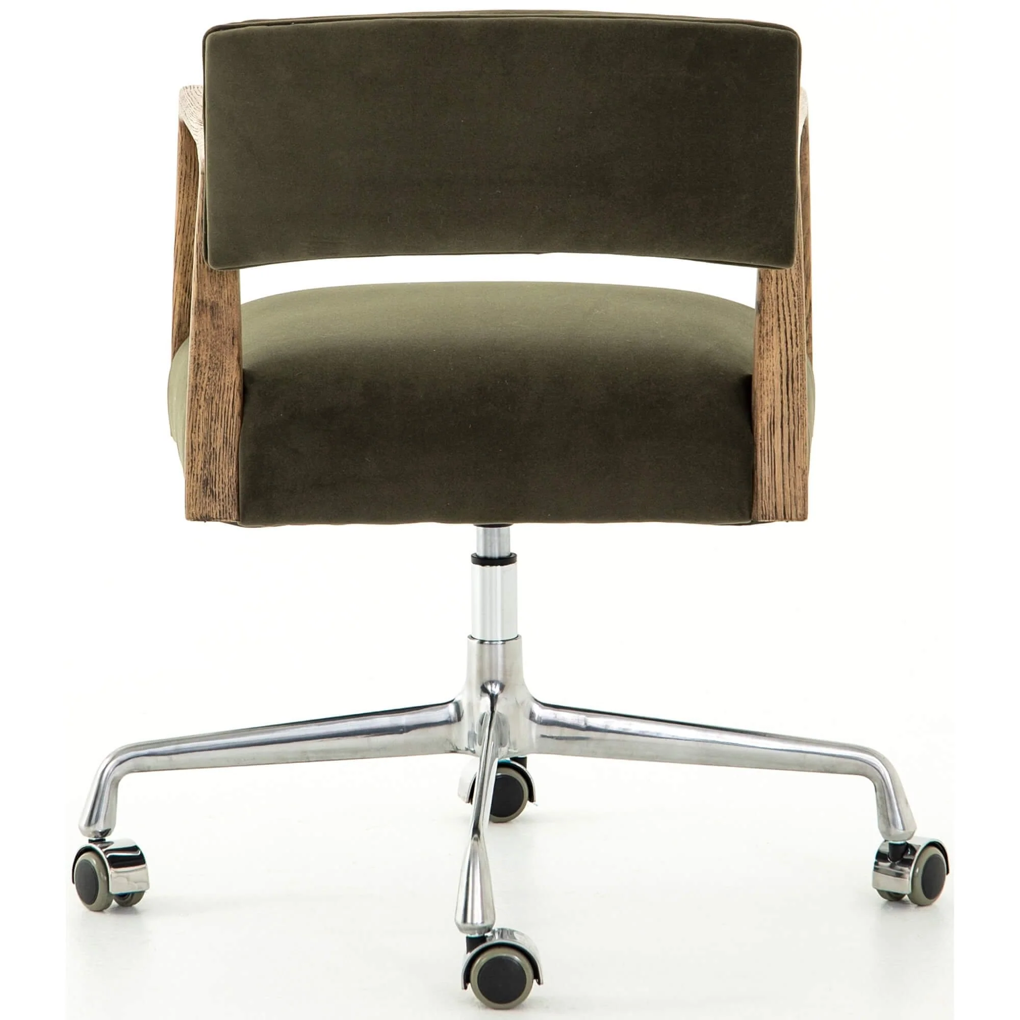 Tyler Desk Chair, Velvet Loden by Four Hands - Image 4