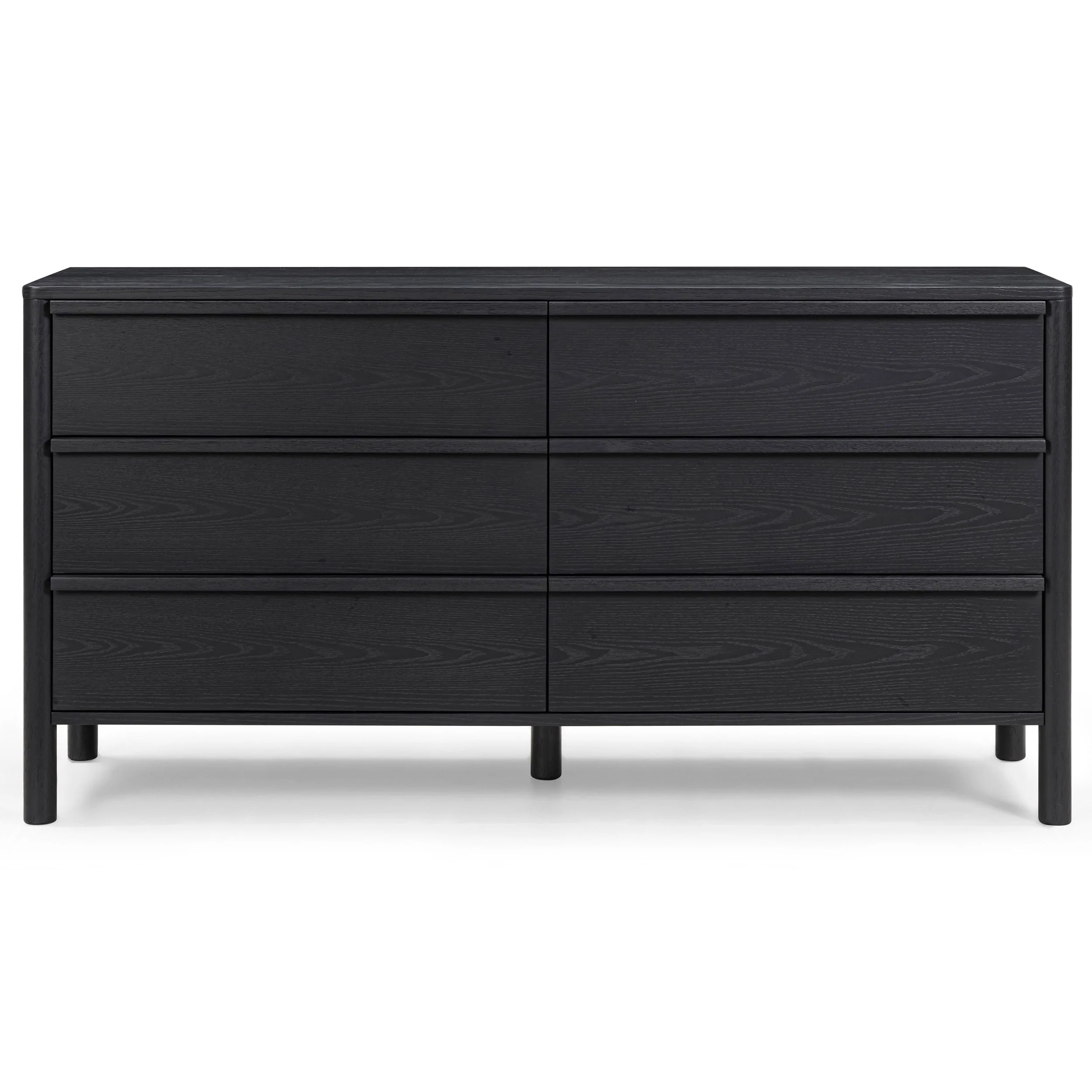 Tyra 6-Drawer Dresser, Black - Image 2