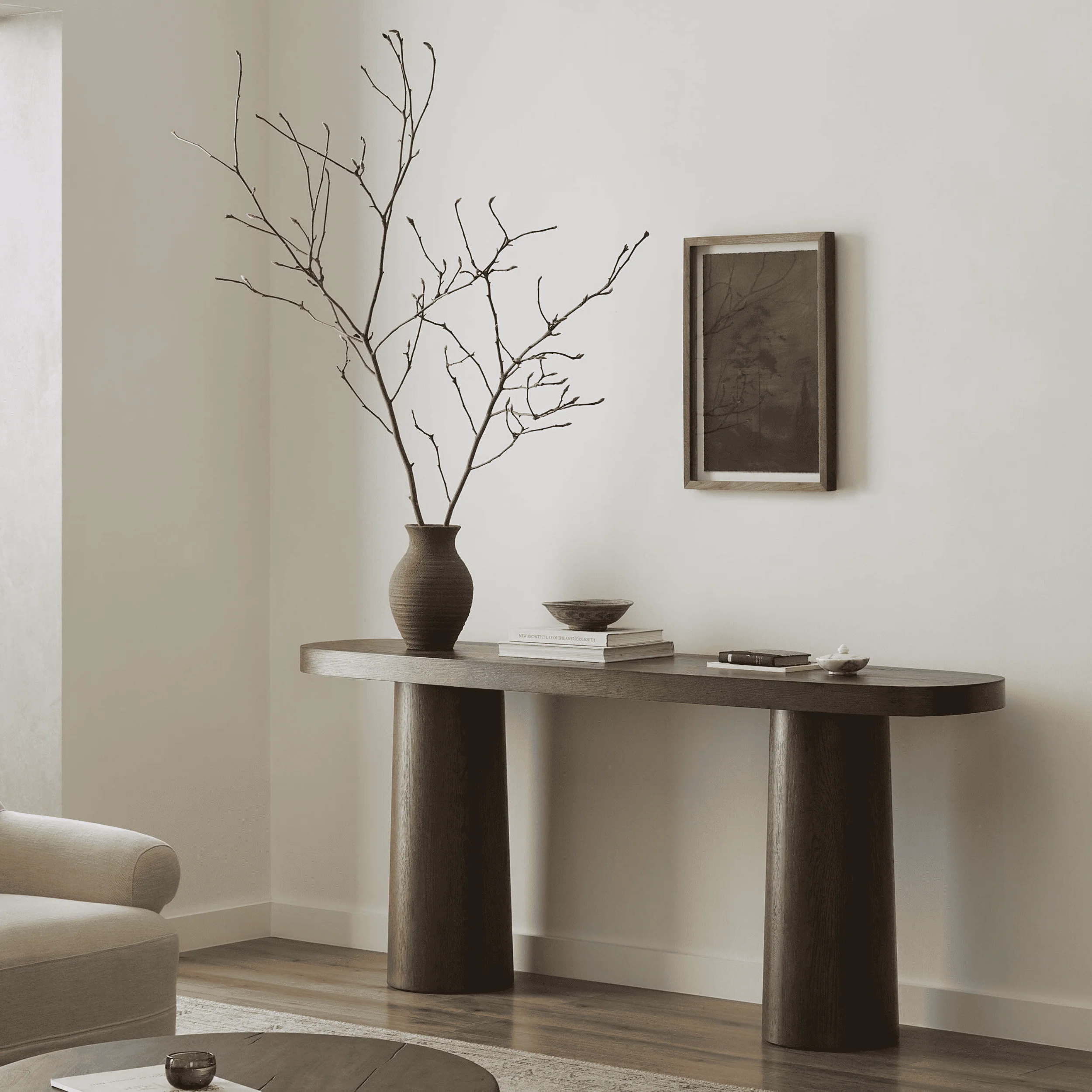Valen Console Table, Rustic Brown by Four Hands - Image 7