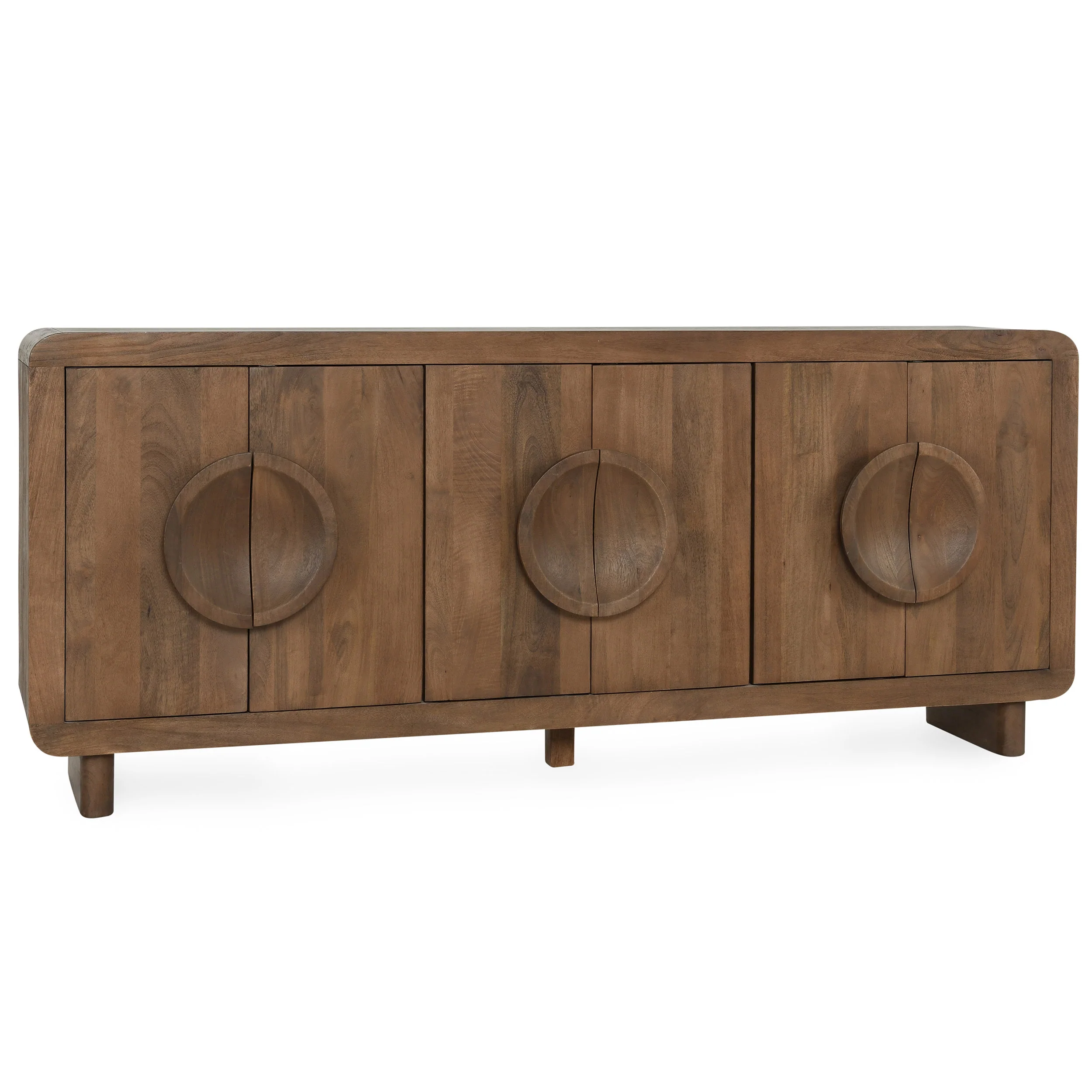 Vally 6 Door Buffet, Brown