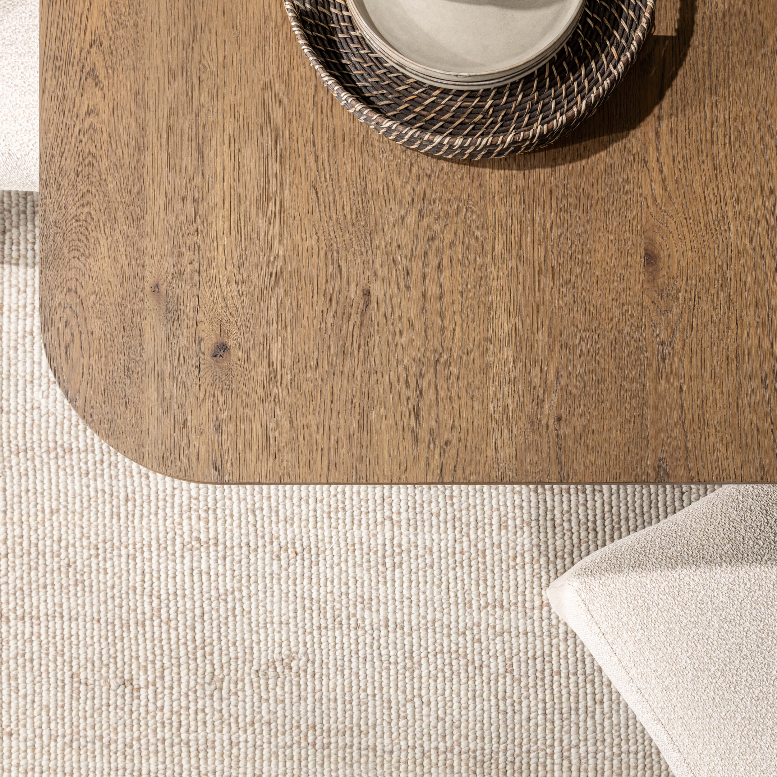 Vander Square Dining Table, Tawny Brown - Image 4