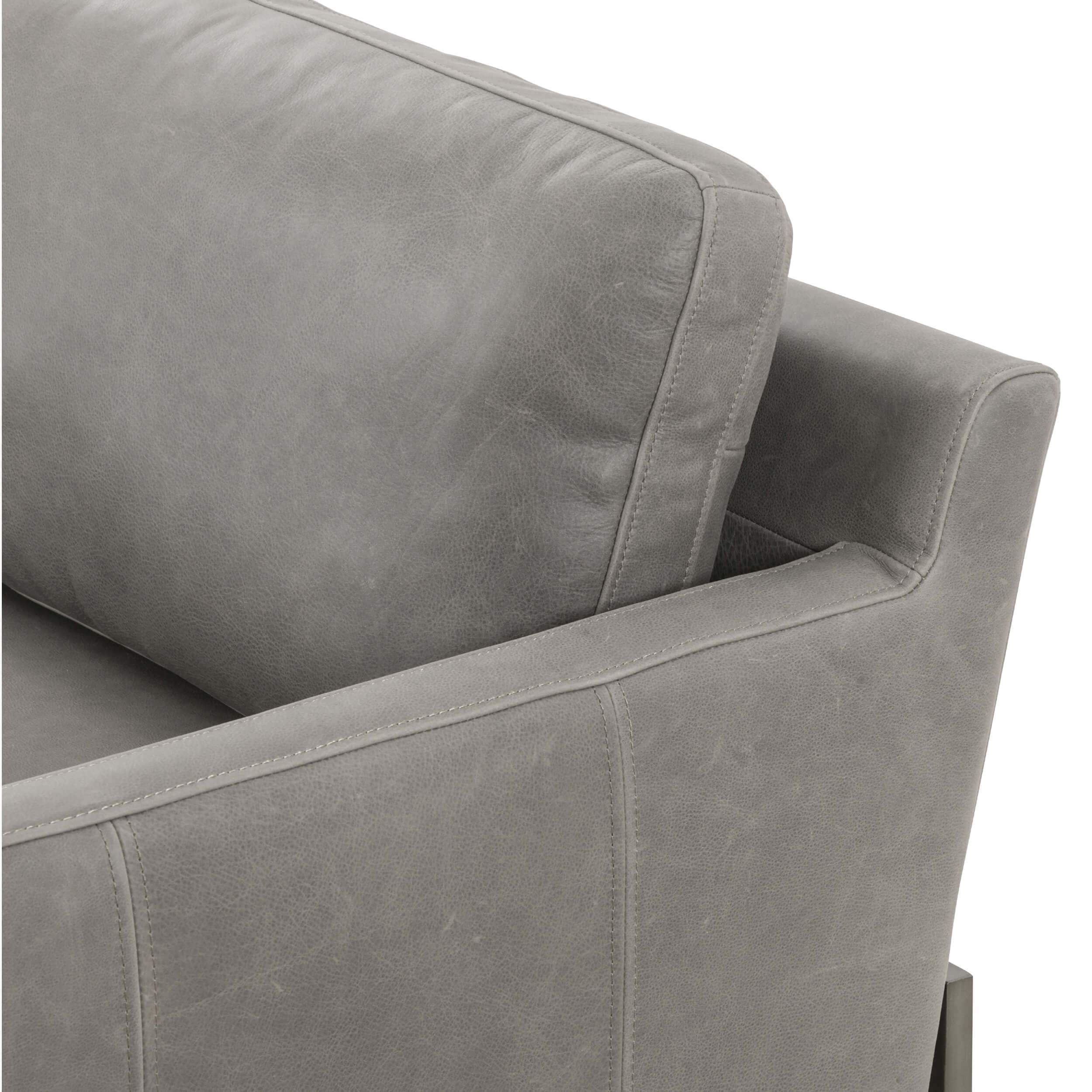 Vanna Leather Sofa, Umber Pewter - Image 5