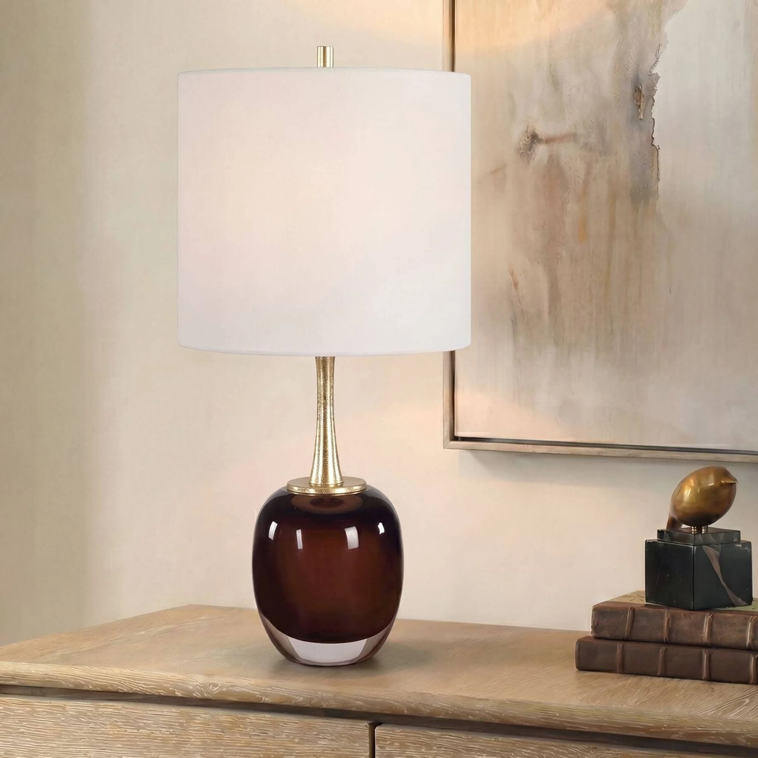 Vannett Cordless Buffet Lamp, Dark Amber - Image 4