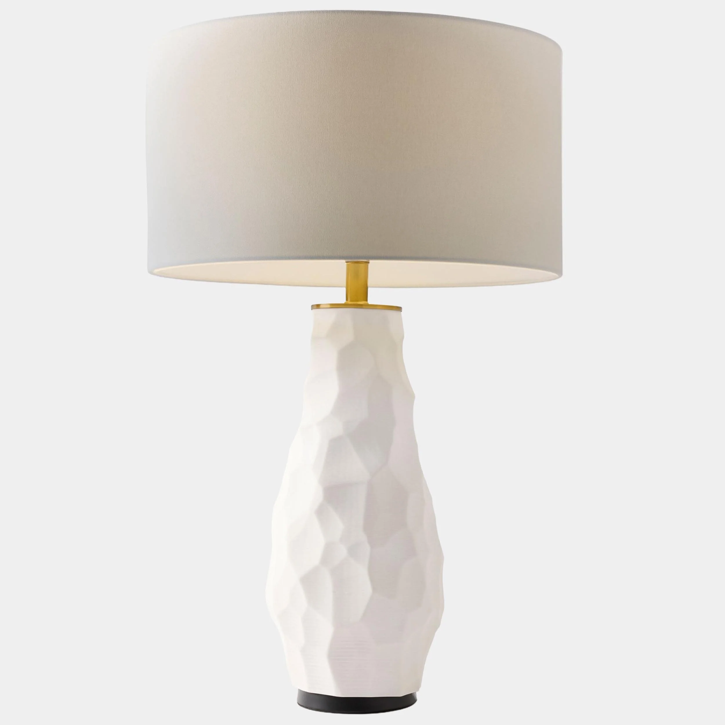 Vasher Chiseled Lamp, White - Image 2