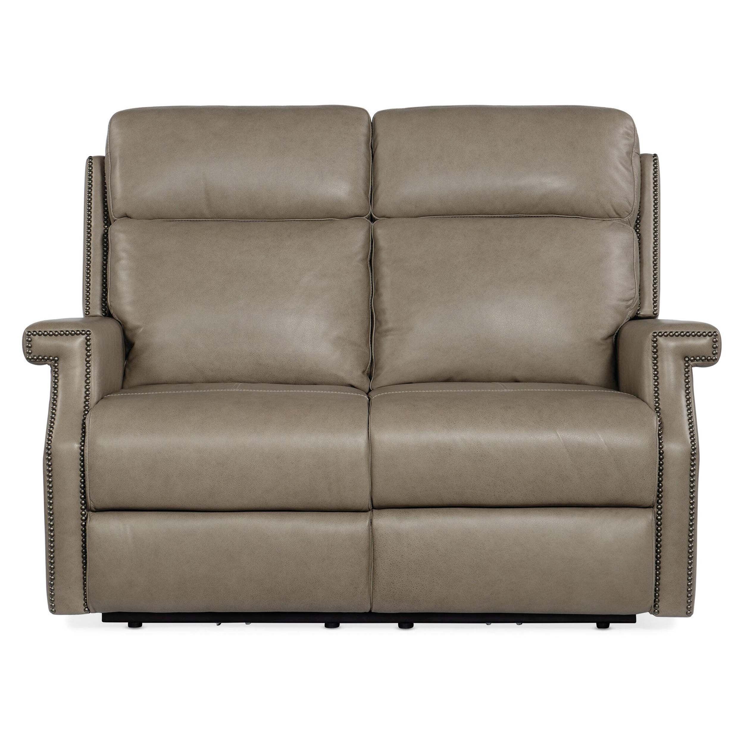 Vaughn Leather Zero Gravity Loveseat, Shattered Stone