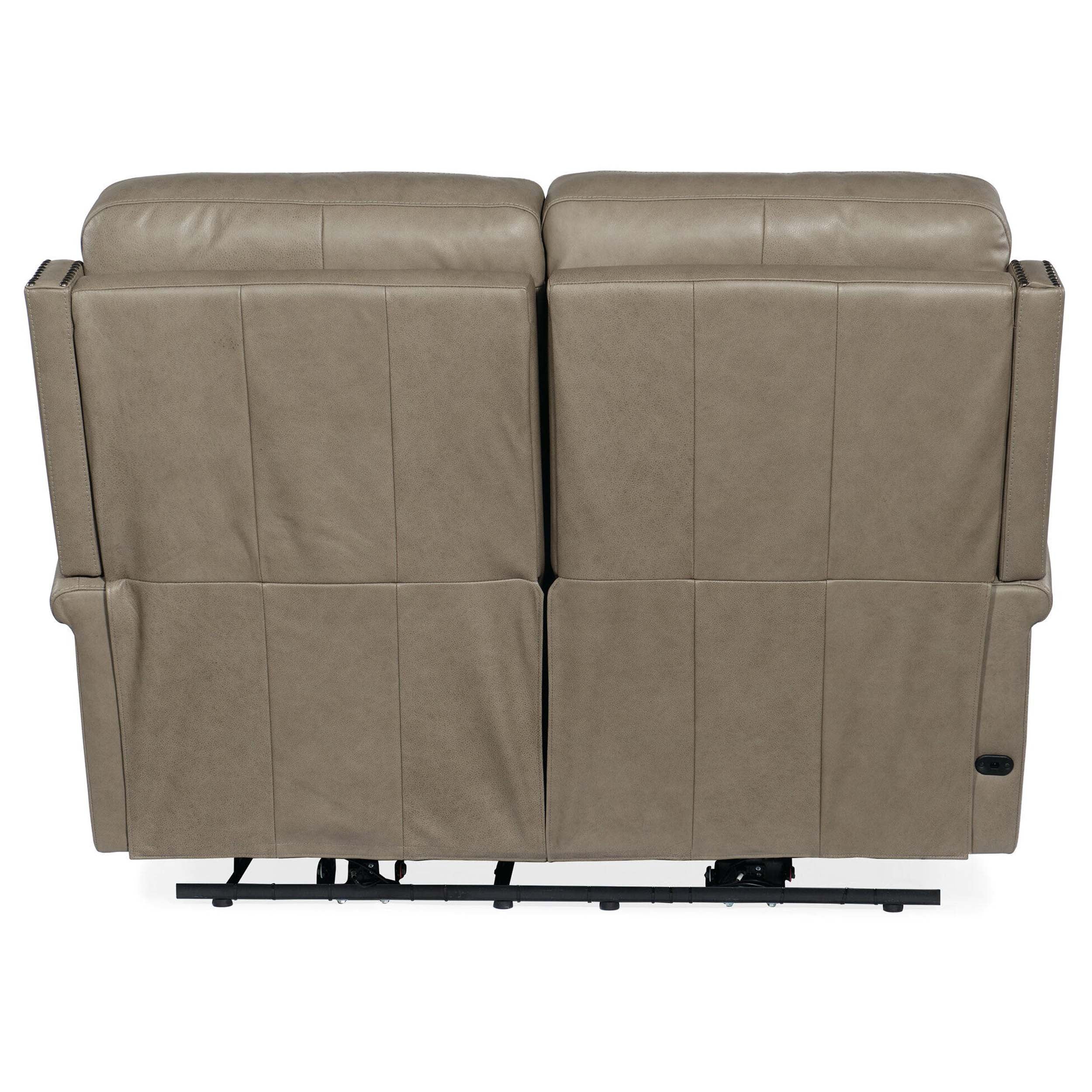 Vaughn Leather Zero Gravity Loveseat, Shattered Stone - Image 4