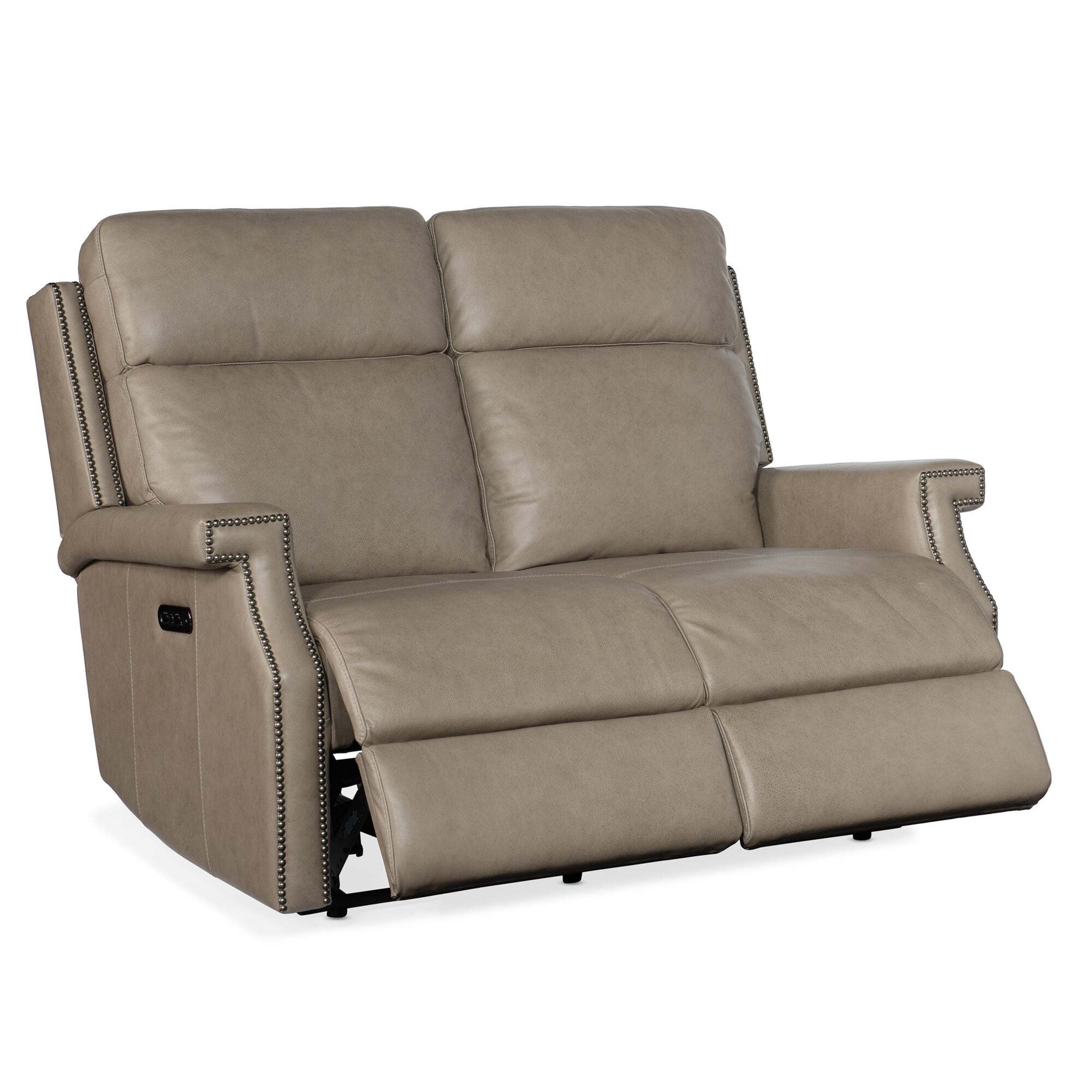 Vaughn Leather Zero Gravity Loveseat, Shattered Stone - Image 5