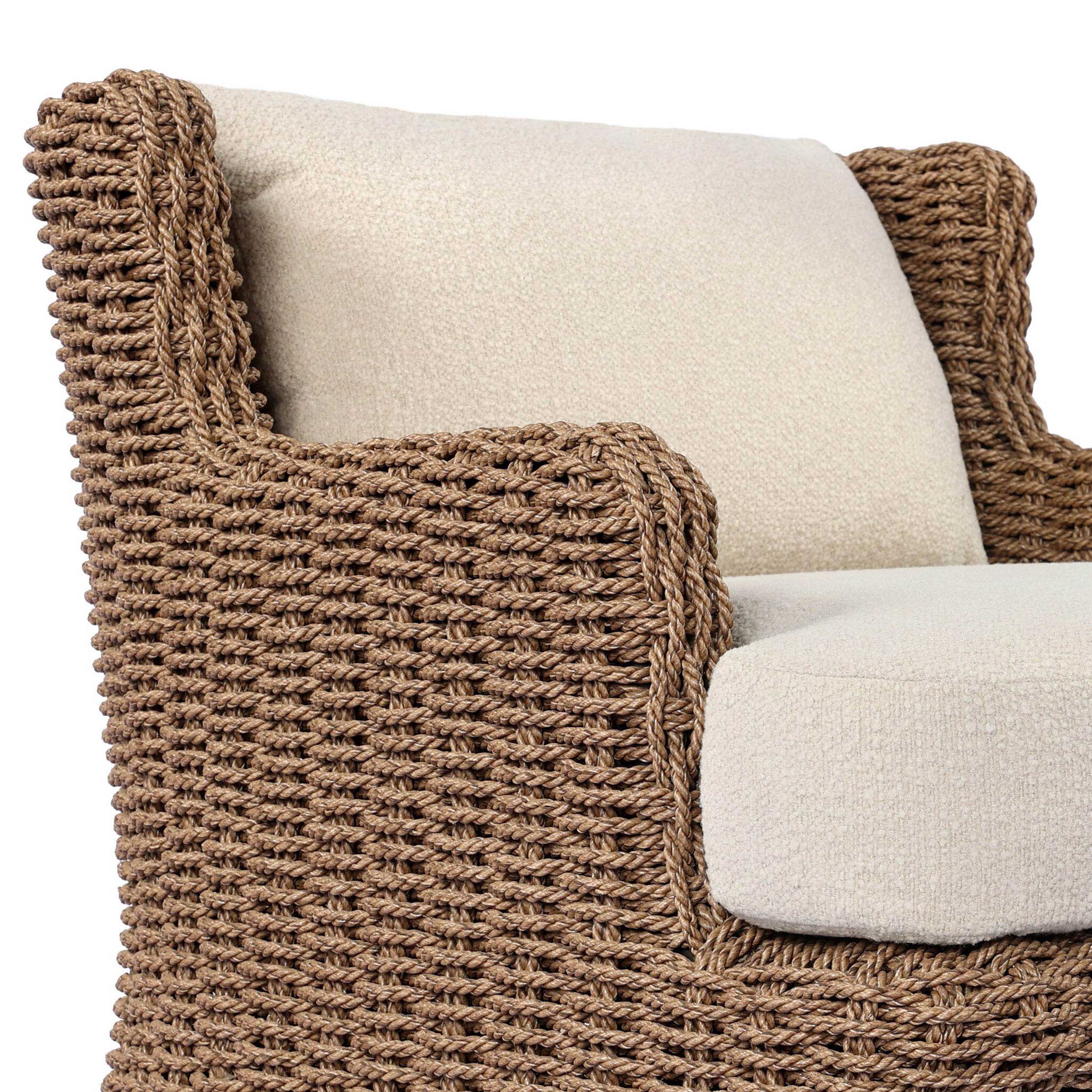Vaughn Outdoor Chair, Vada Cream by Four Hands - Image 5