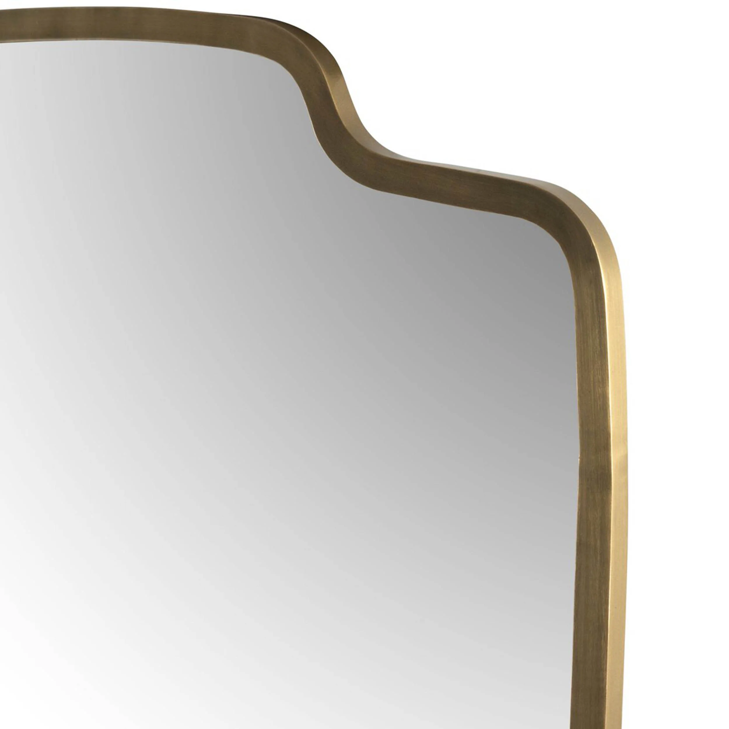 Vault Mirror, Antique Brass Iron by Four Hands - Image 2