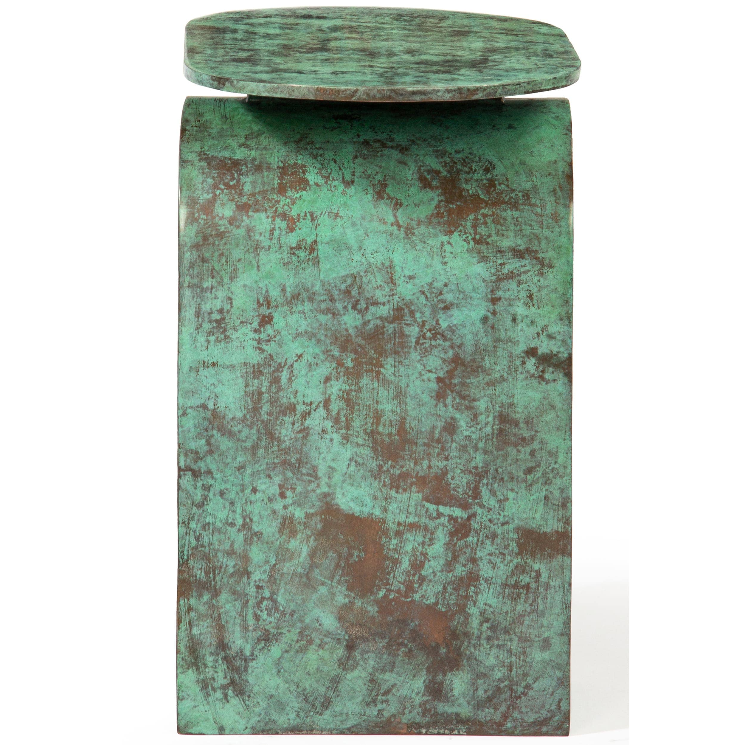 Vault Side Table, Green Patina - Image 3