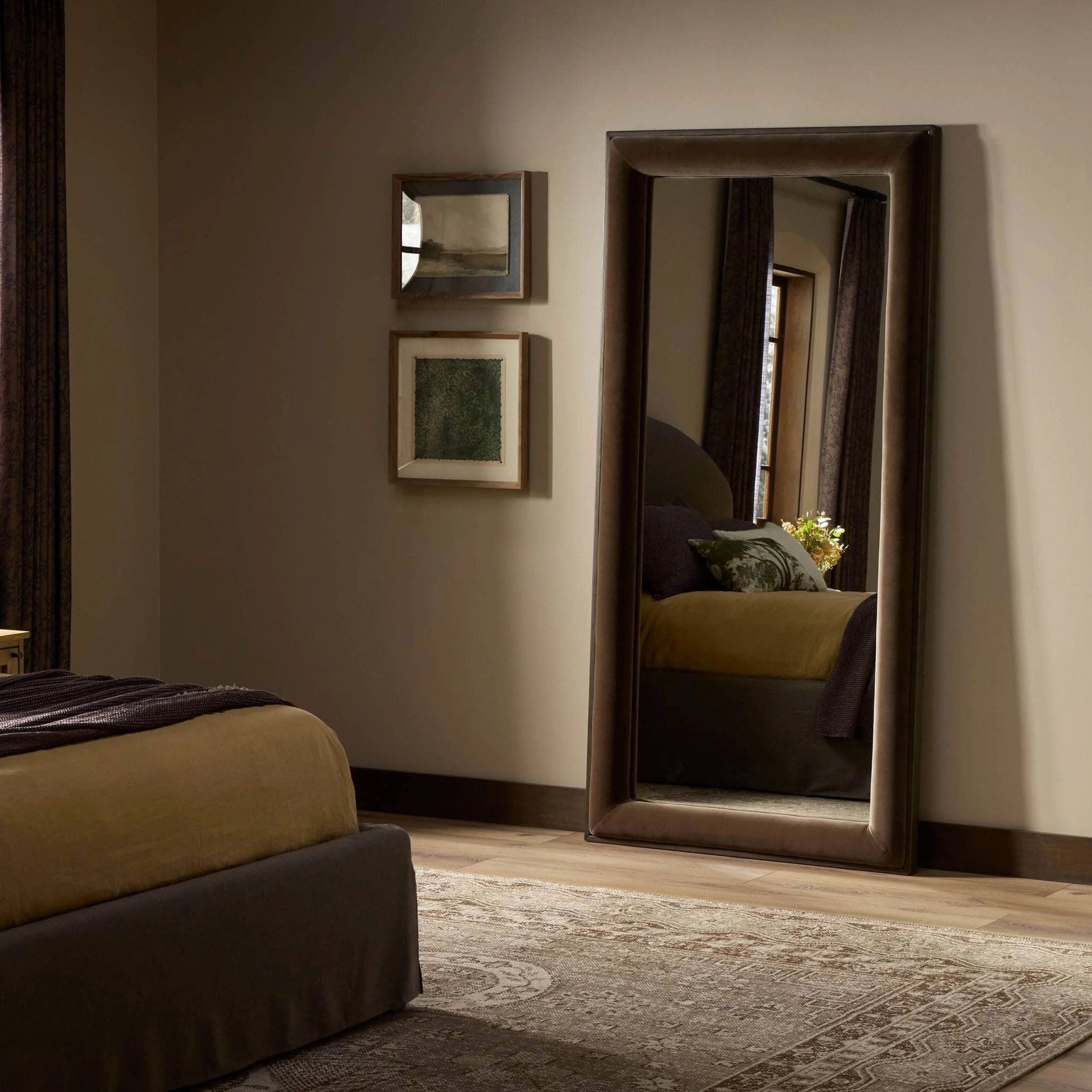 Velaz Floor Mirror, Warm Ash by Four Hands - Image 4