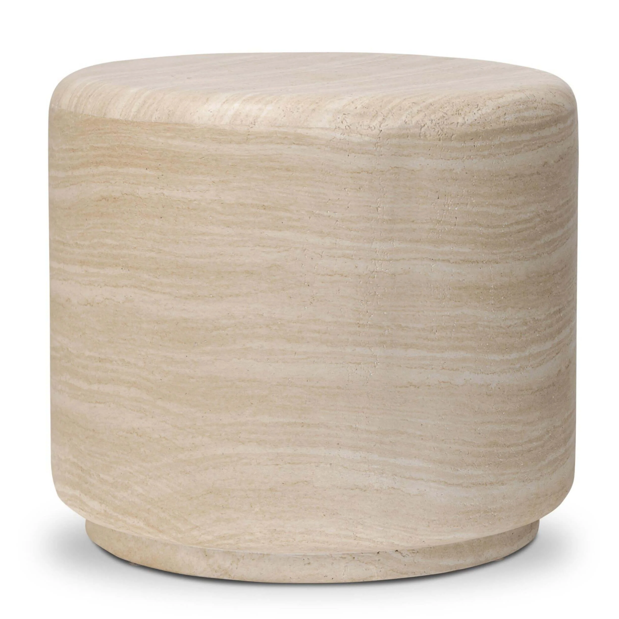 Venetia Outdoor End Table, Sand Striae by Amber Lewis x Four Hands
