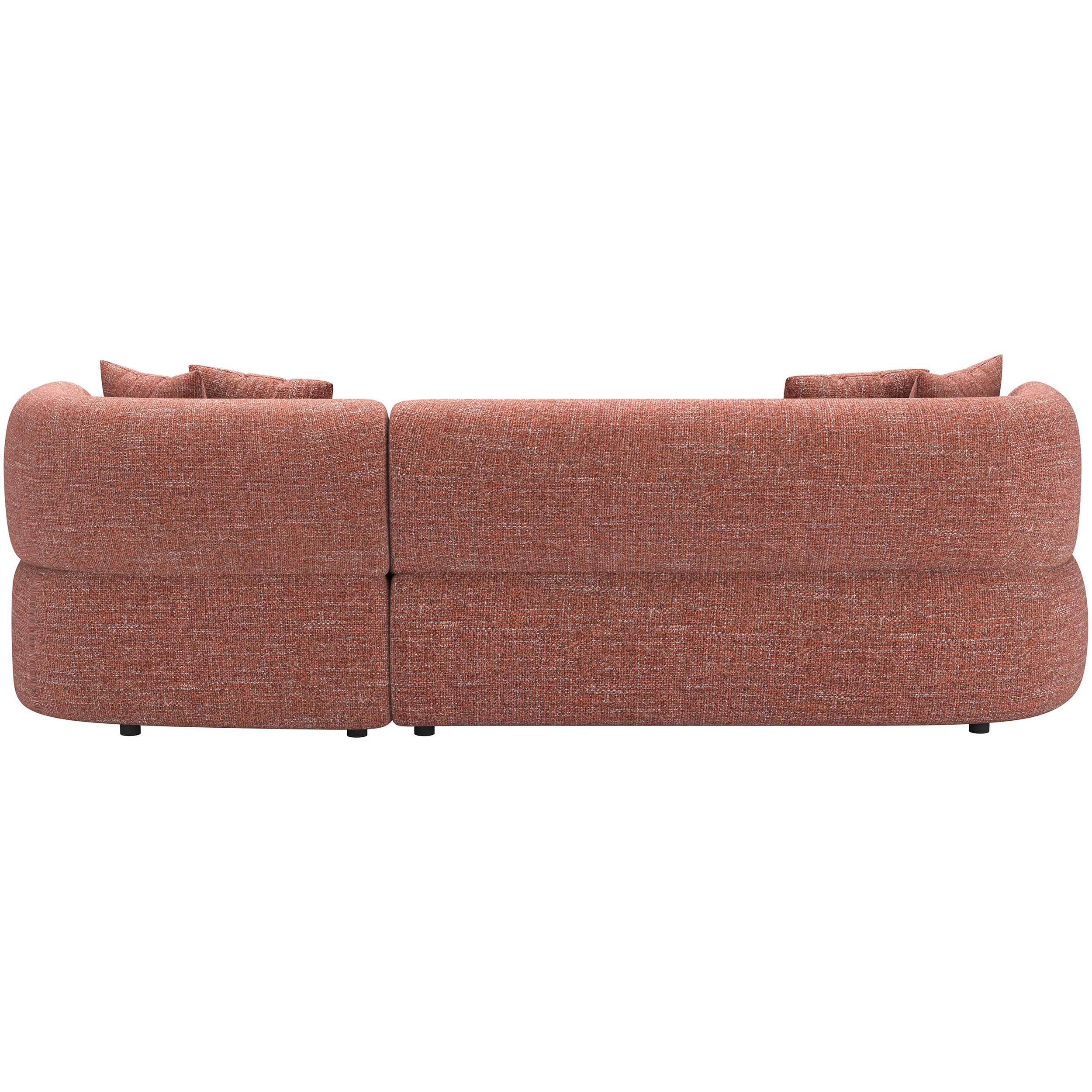 Venezia Chaise Sectional, Brown - Image 4