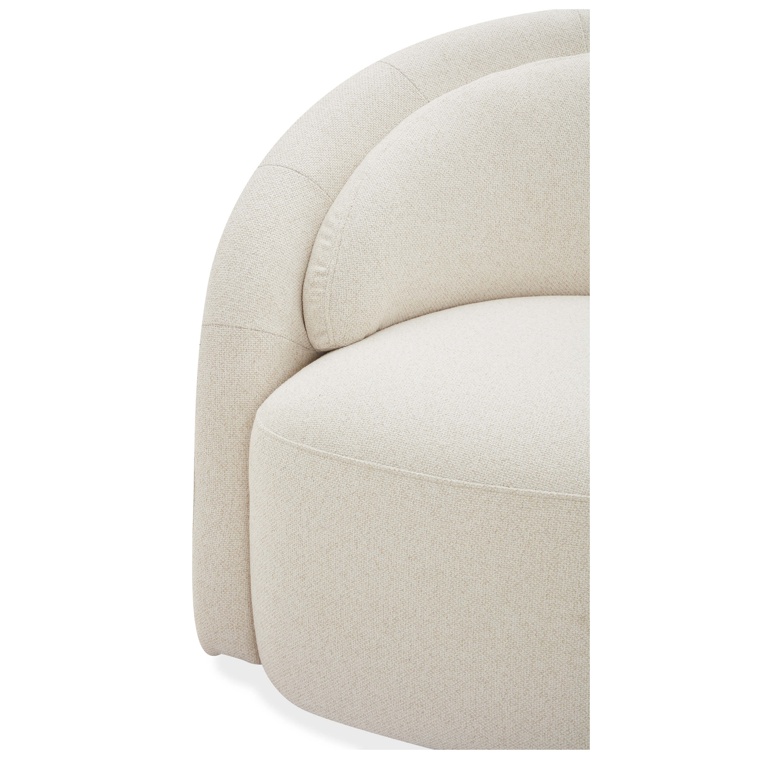 Ventura Curved Sofa, Lila Linen by Becki Owens - Image 4